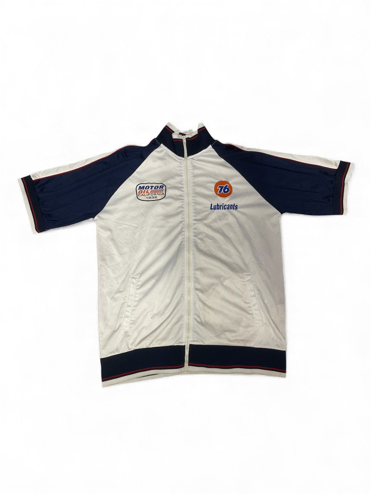 Other [VINTAGE] Union 76 Lubricants Short Sleeve Track Jacket Size US XL / EU 56 / 4 - 1 Thumbnail