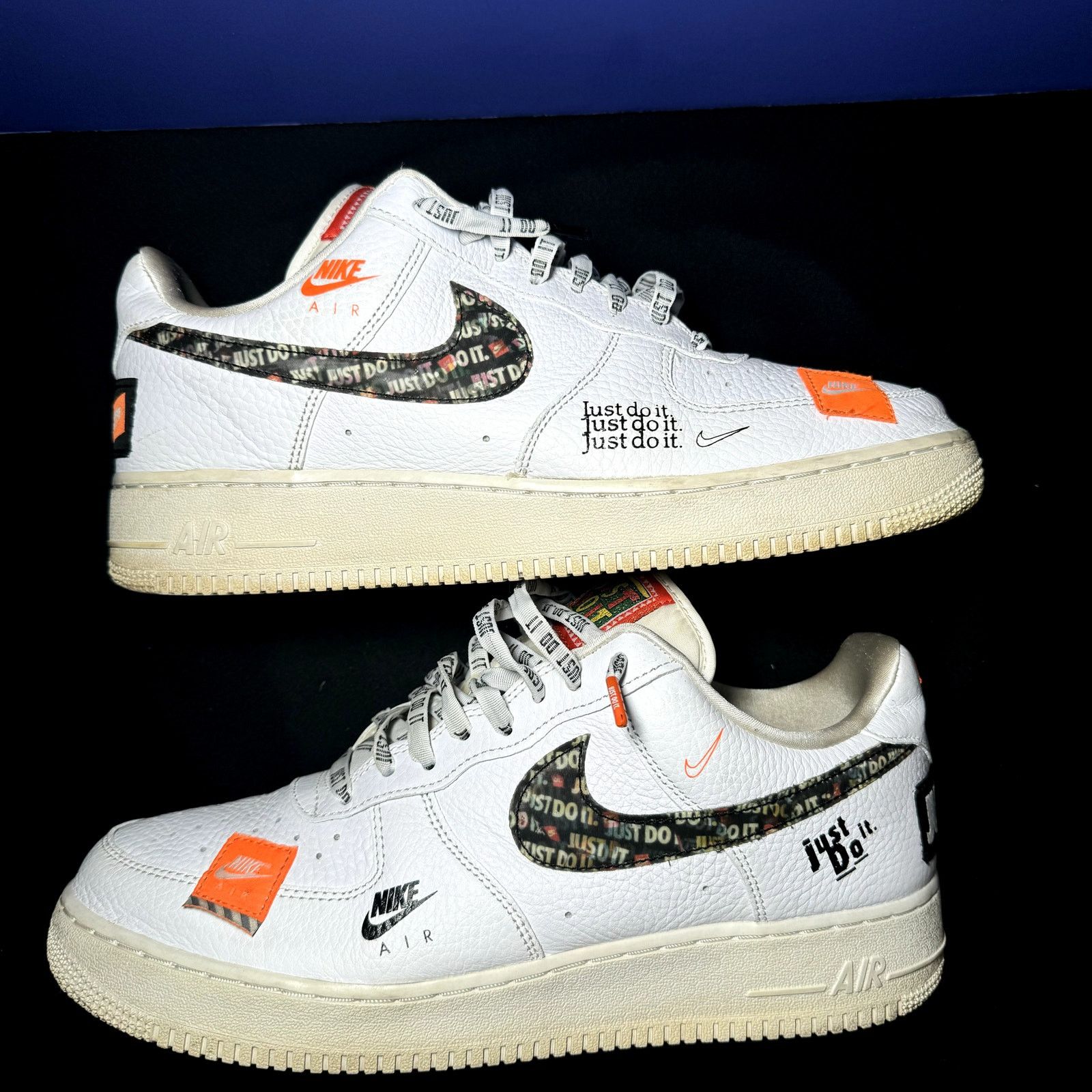 Jordan Brand × Nike Size 12 - Air Force 1 Low 107 PRM Just Do It Men's Shoes Size US 12 / EU 45 - 3 Thumbnail