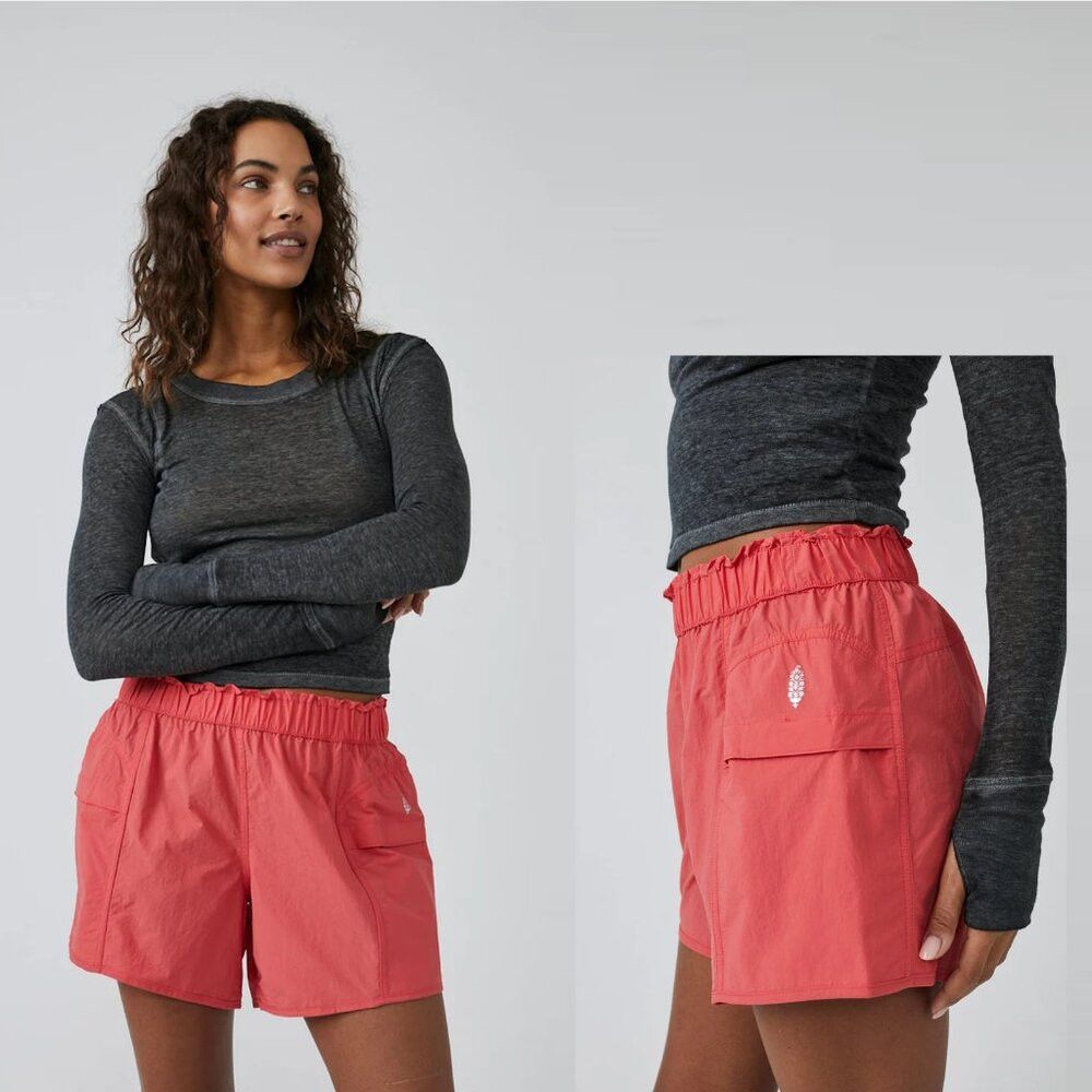 Free People New Free People In The Wild Red Short Size S Size 28" / US 6 / IT 42 - 2 Thumbnail