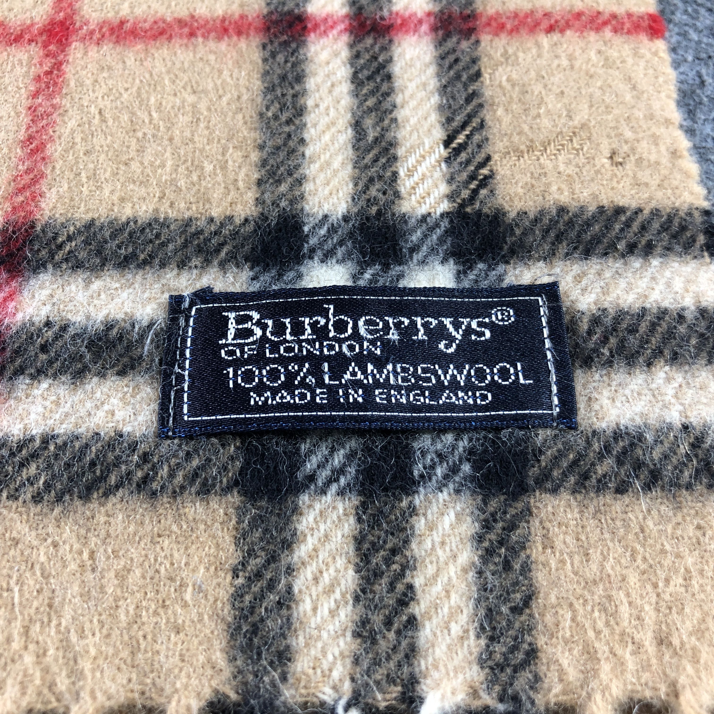 Burberry Burberry Tan Nova Check Wool Scarf Muffler V2902 Size ONE SIZE - 4 Thumbnail