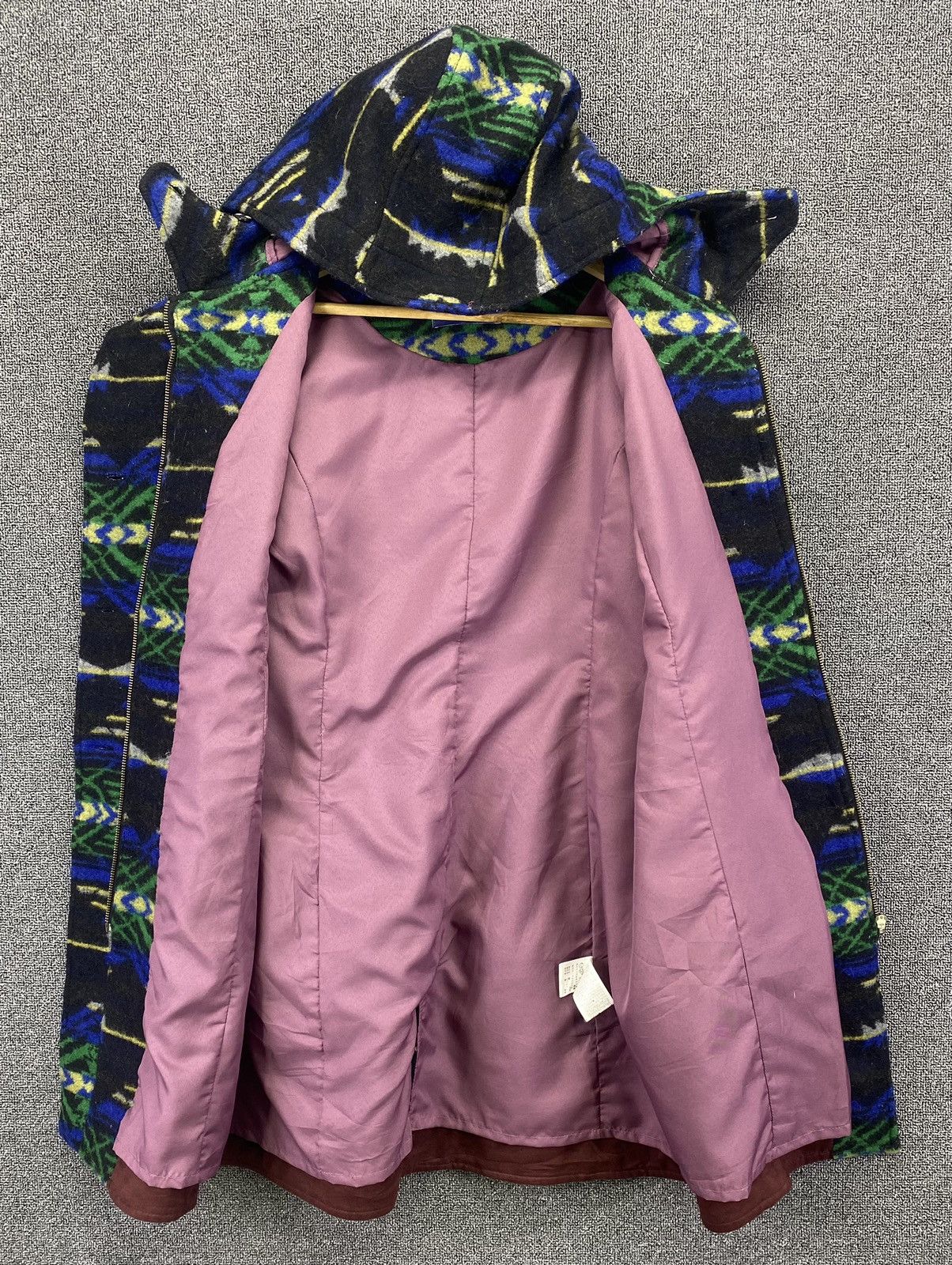 Japanese Brand Vintage Amina Native x Navajo Hooded Wool Long Jacket Size M / US 6-8 / IT 42-44 - 6 Thumbnail