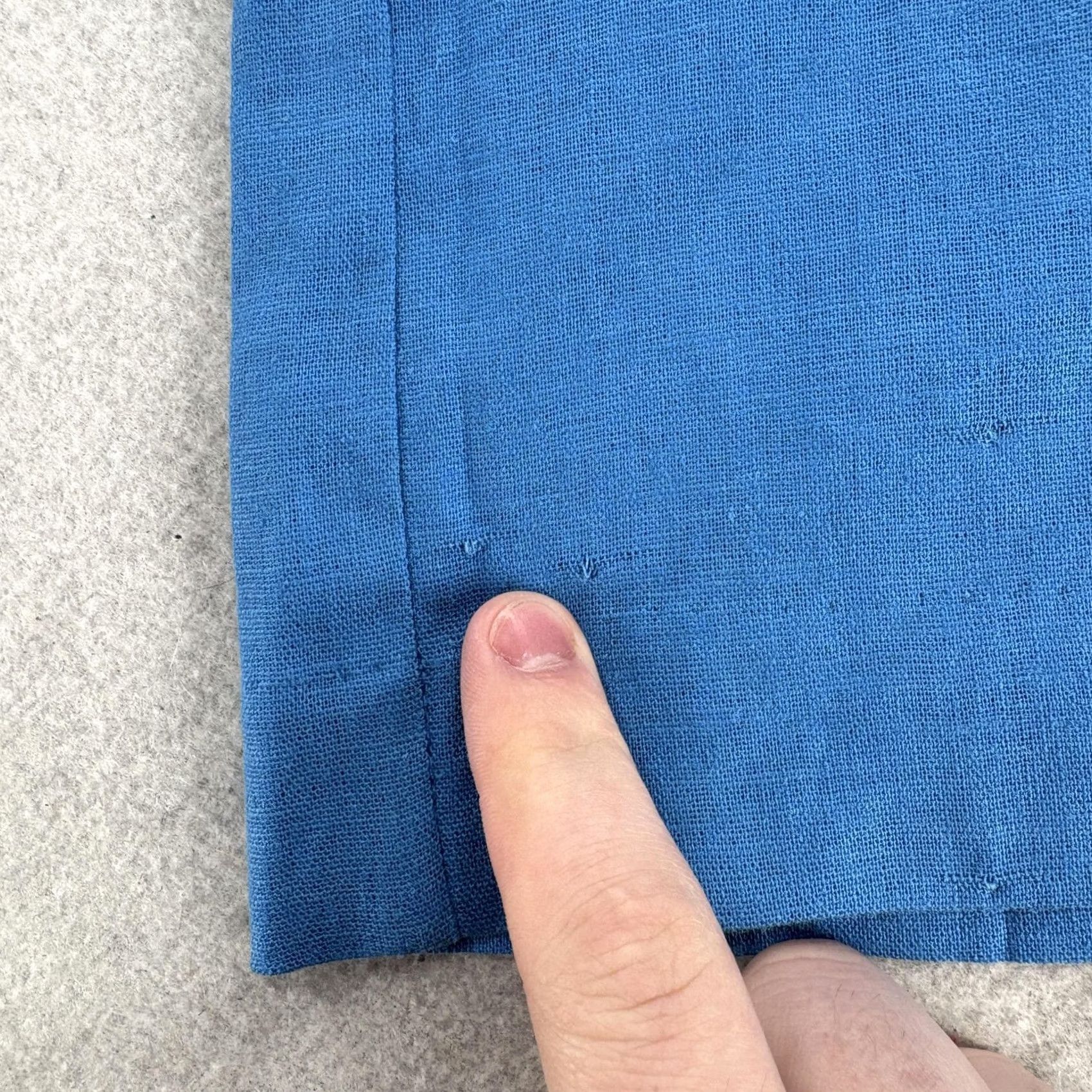 Ann Taylor Ann Taylor Factory The High Waist Wide Leg Dress Pants Womens 6 Blue Linen NWT Size 28" / US 6 / IT 42 - 4 Thumbnail