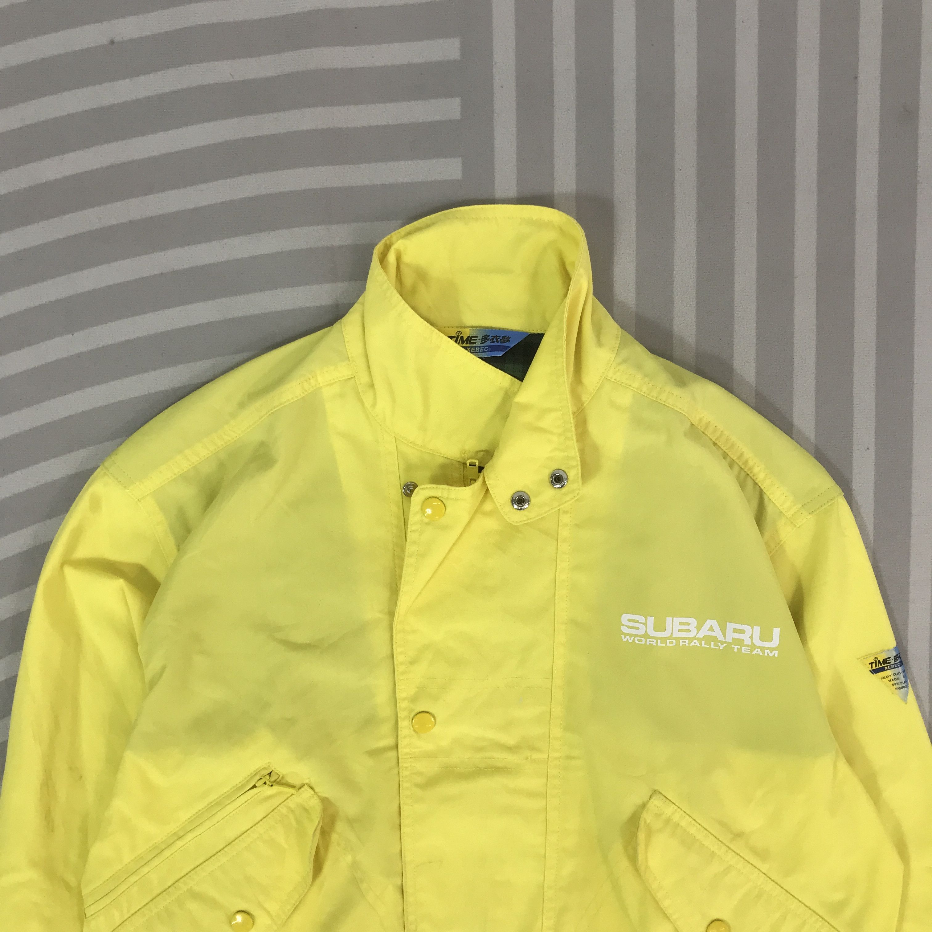 Japanese Brand Vintage Subaru Racing yellow uniform jacket Size US L / EU 52-54 / 3 - 3 Thumbnail