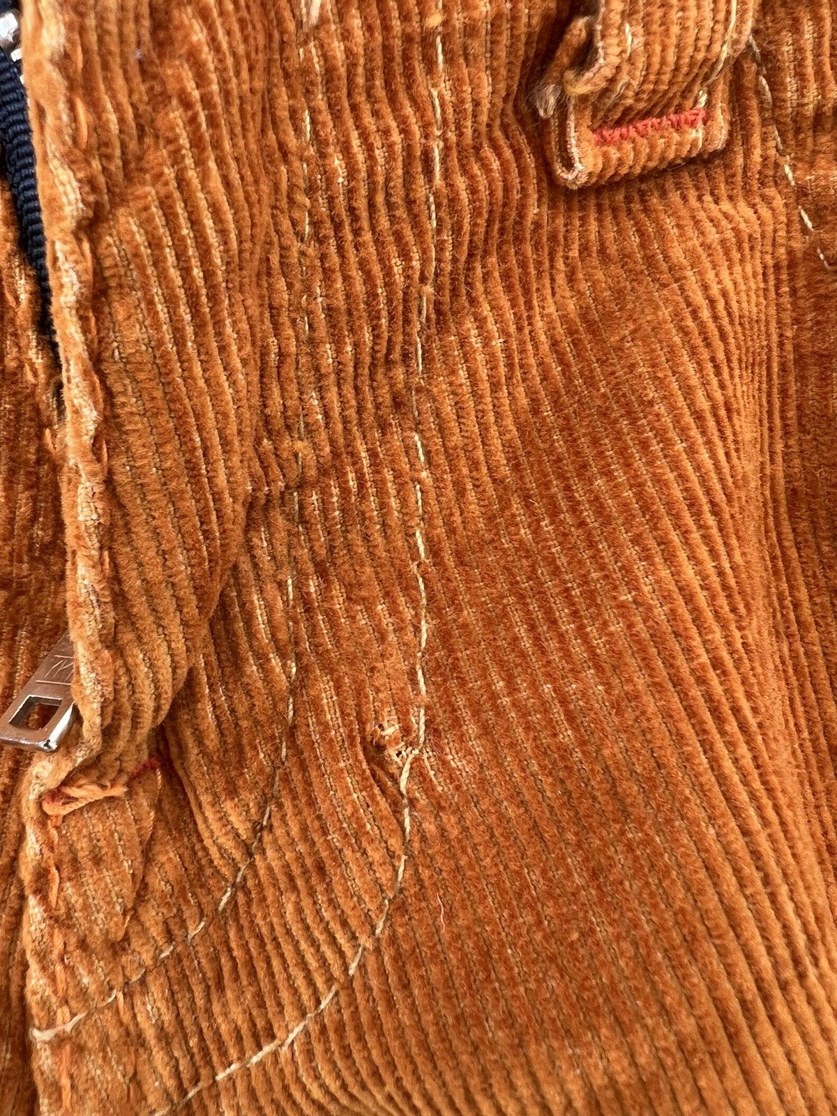True Religion Vintage 2000s True Religion #803 Orange Corduroy Flare Pant Size US 28 / EU 44 - 12 Thumbnail