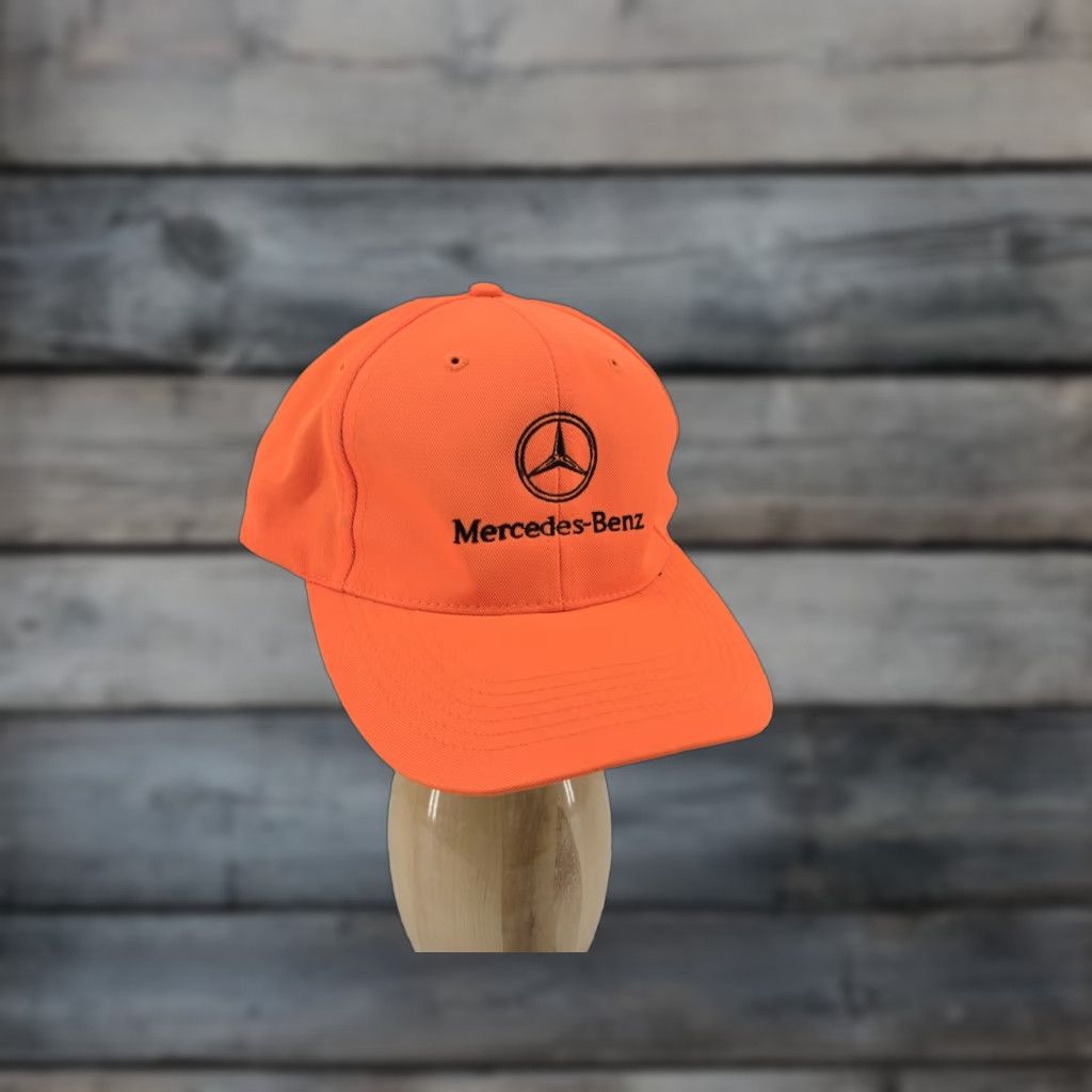 Hunter Mercedes Benz Hat Adjustable Hunter Orange Mens One Size Orange Baseball Cap Size ONE SIZE - 1 Thumbnail