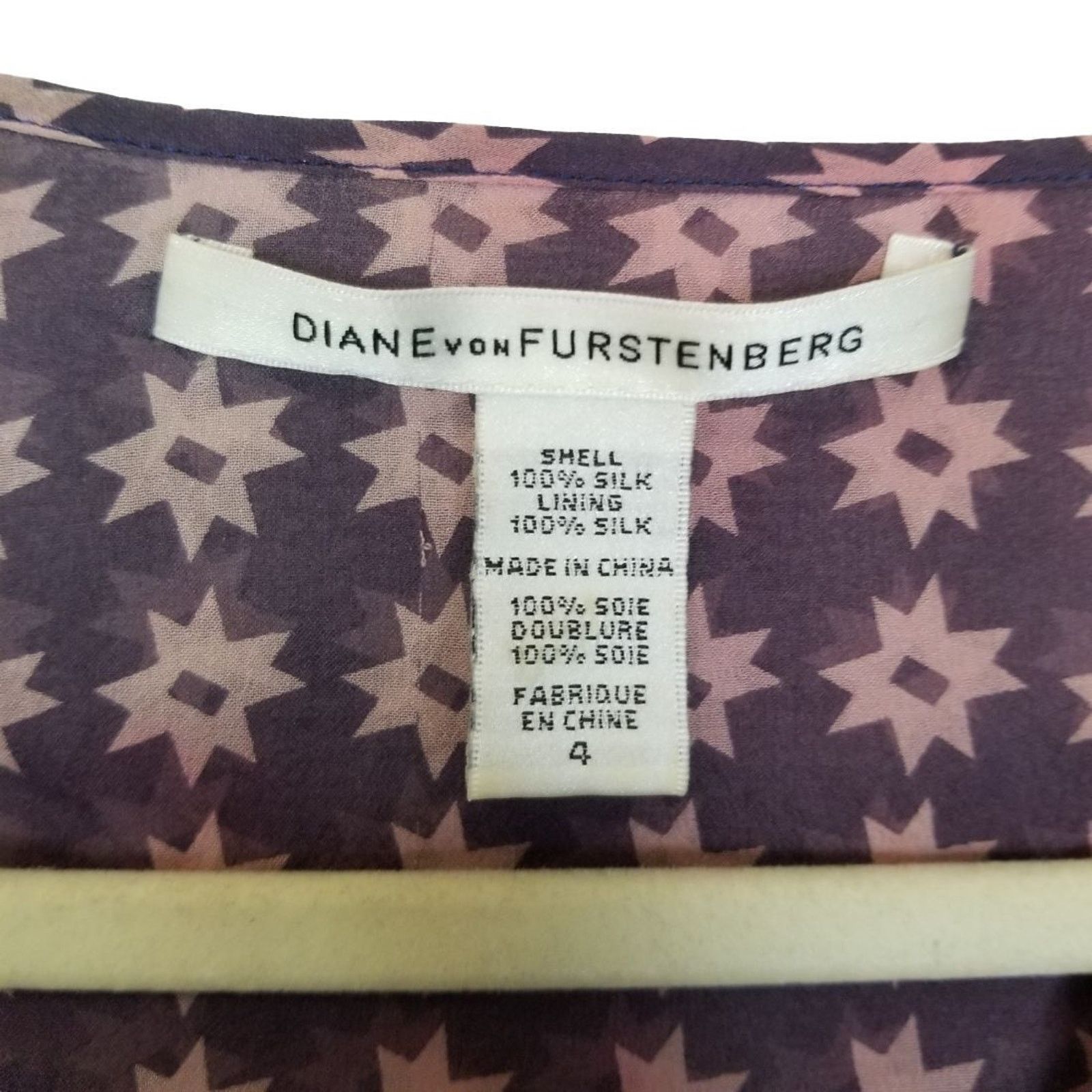 Diane von Furstenberg DVF Diane Von Furstenberg Celestial Silk Blouse Whimsigoth Size S / US 4 / IT 40 - 5 Thumbnail