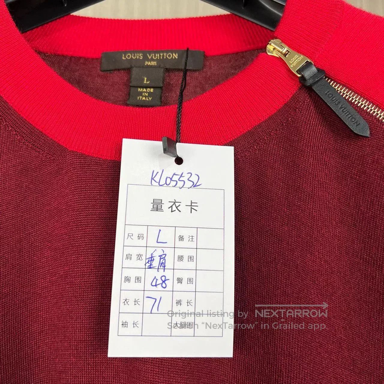 Louis Vuitton louis vuitton logo cashmere knit sweater. Size L / US 10 / IT 46 - 7 Thumbnail