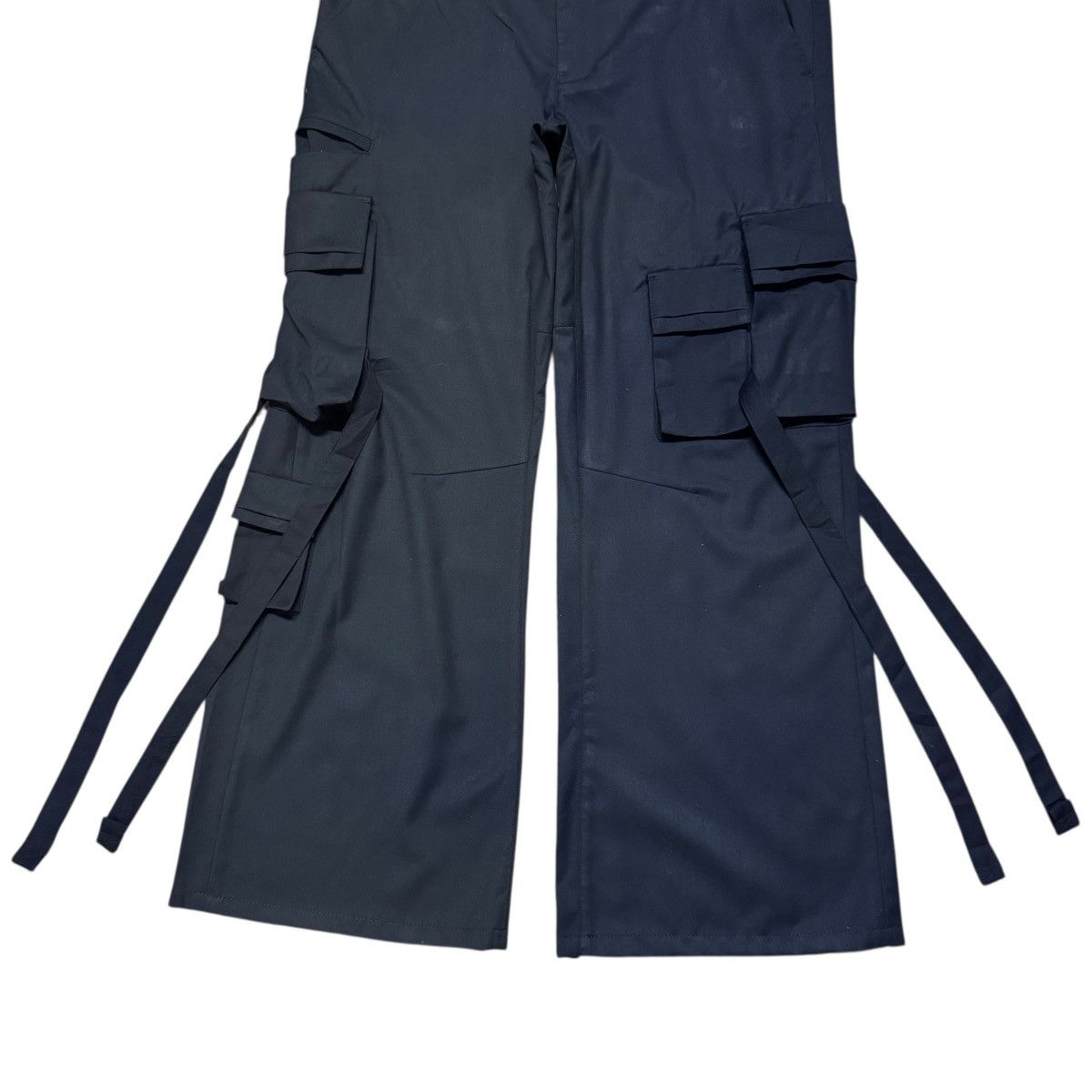 Tornado Mart Tornado Mart Rayon Black Utility Wide leg Cargo Pants Size US 34 / EU 50 - 9 Thumbnail