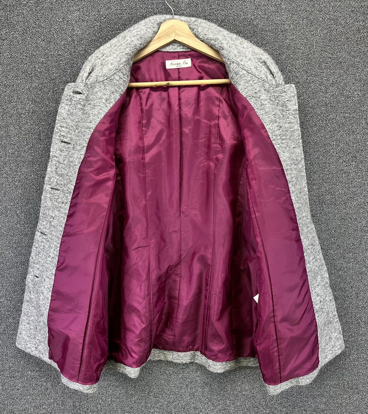 Japanese Brand Vintage Kansai Yamamoto Button Up Wool Long Jacket Size M / US 6-8 / IT 42-44 - 6 Thumbnail