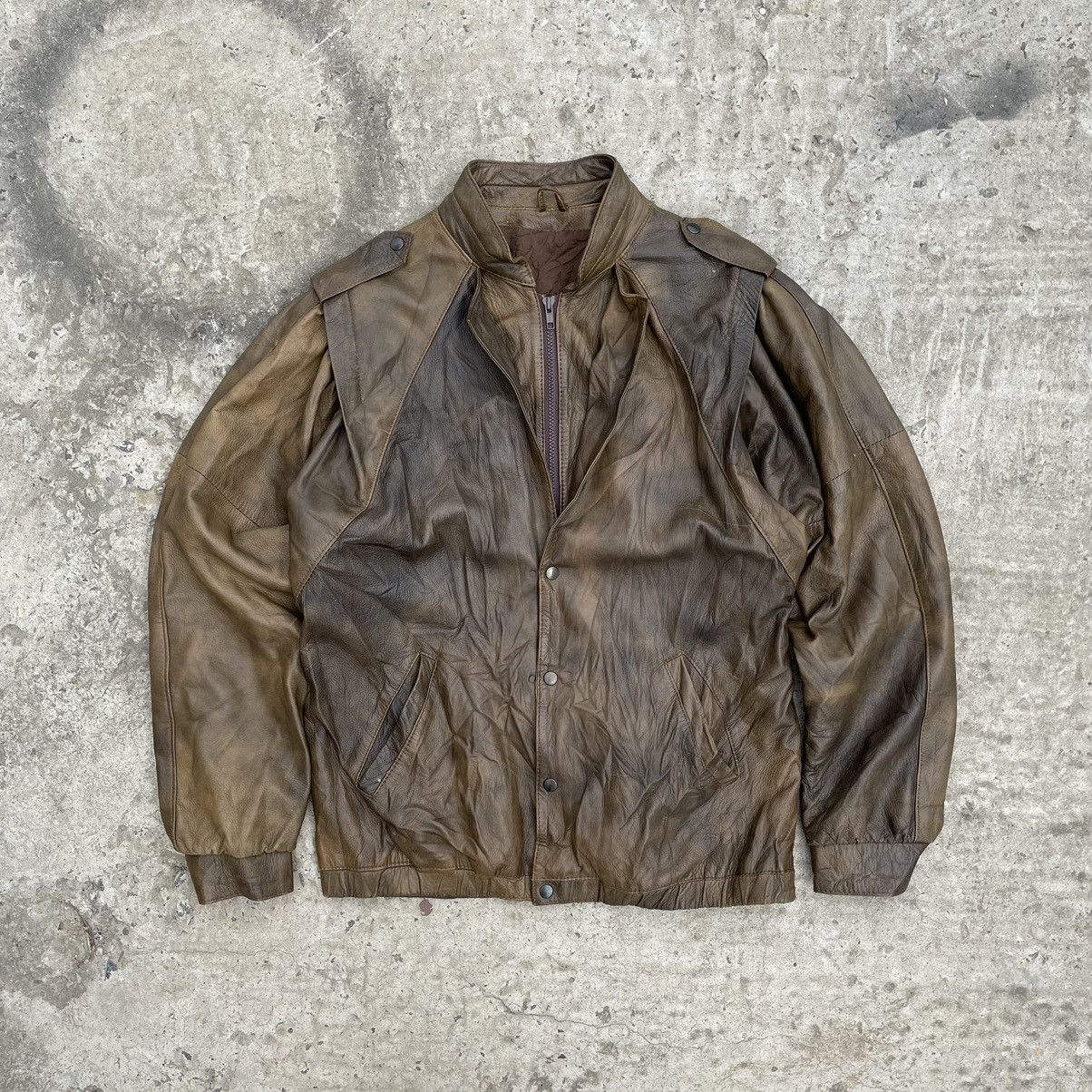 Vintage Vintage Leather Moto Jacket Mimora Style USA 90s Y2K Size US M / EU 48-50 / 2 - 1 Thumbnail