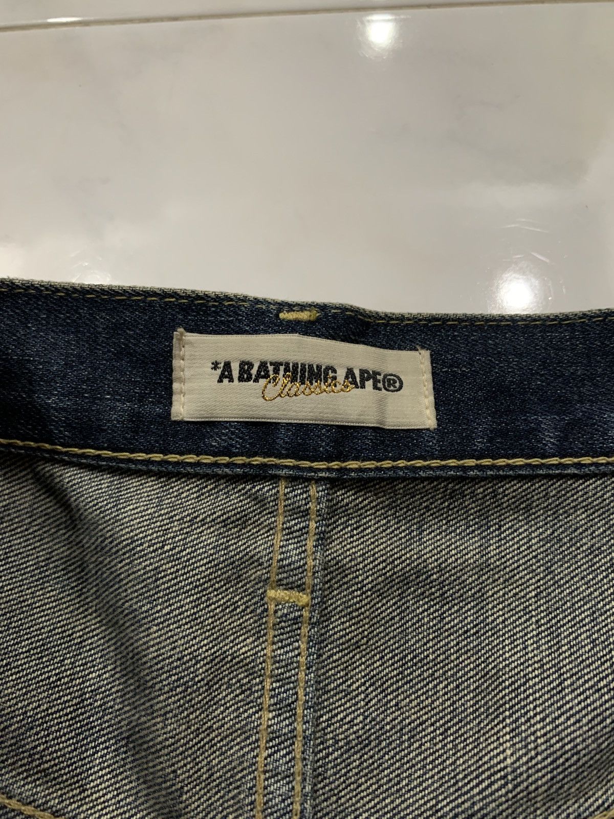 Bape Vintage OG Bape A Bathing Ape Multi Logo Jeans Size US 33 - 12 Thumbnail