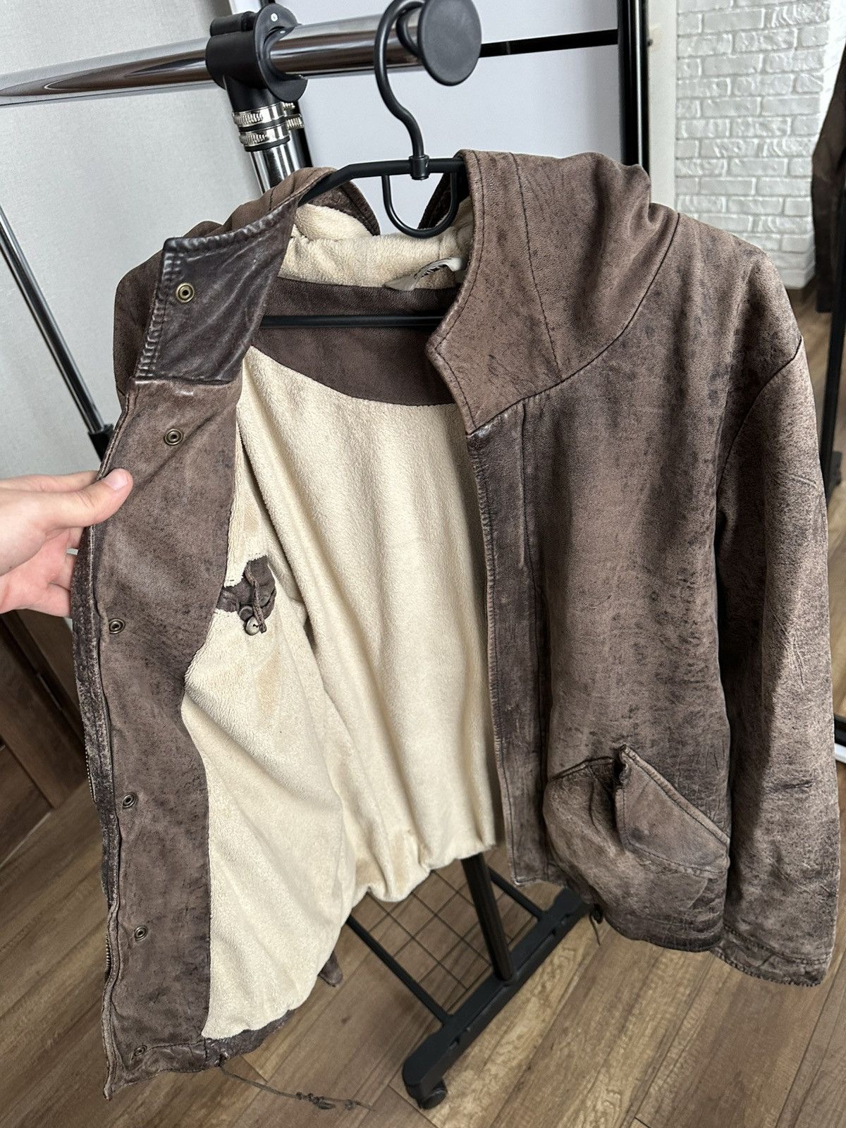 Giorgio Brato Giorgio Brato Leather Zip Jacket Vintage Size US M / EU 48-50 / 2 - 10 Thumbnail