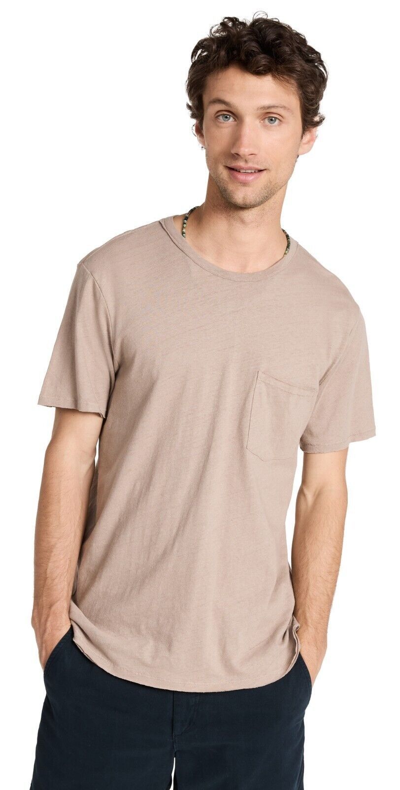 Rag & Bone Rag & Bone New York Miles Pocket Tee Greige ( XL ) Size US XL / EU 56 / 4 - 2 Thumbnail