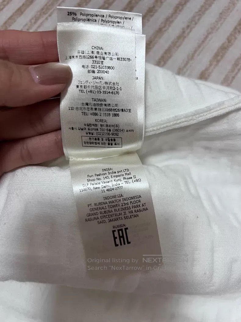 Fendi Fendi White embossed full logo knit jacket Size XXS / US 00 / IT 34 - 6 Thumbnail