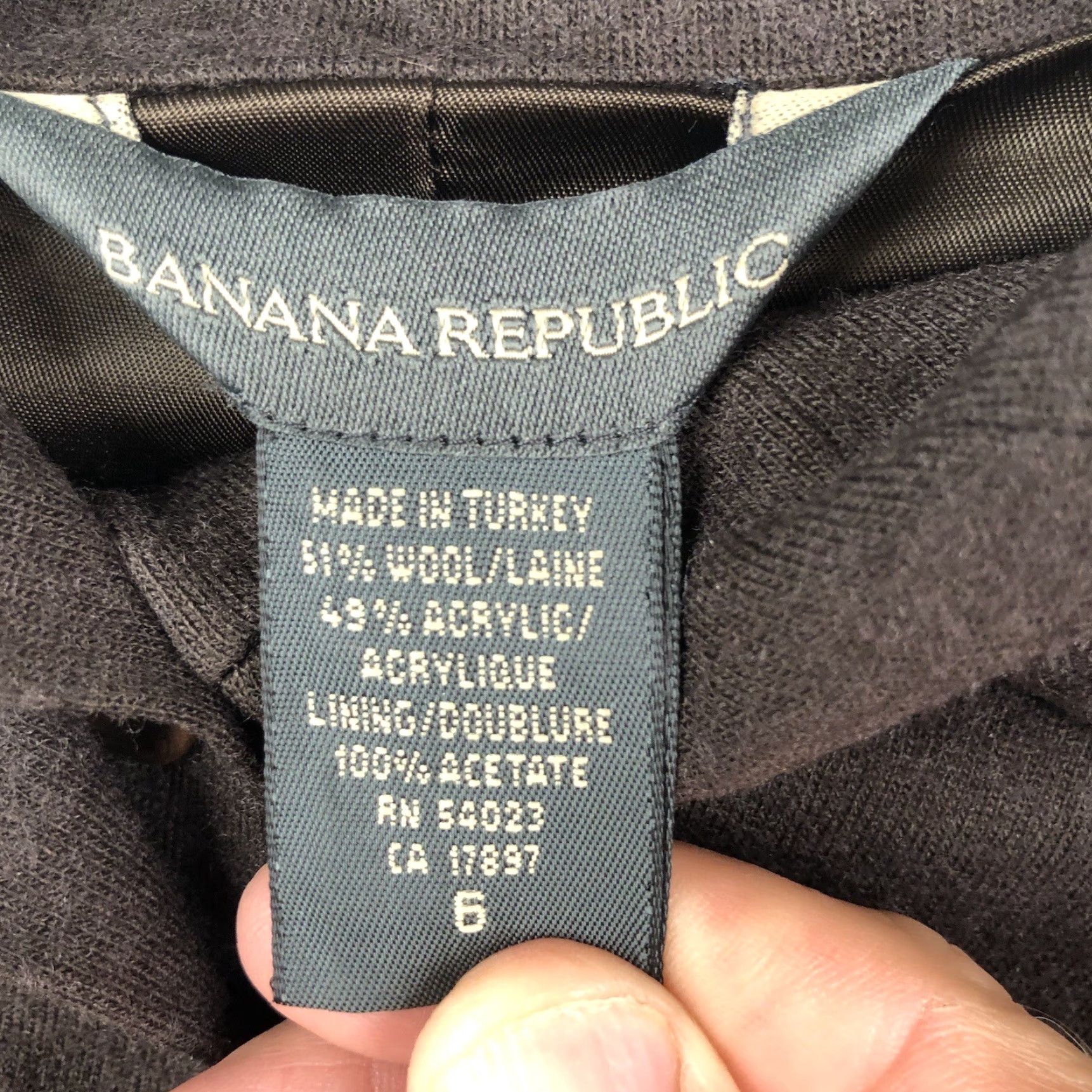Banana Republic Banana Republic Jacket Womens 6 Brown Wool Blend Bomber Aviator Preppy Career Size M / US 6-8 / IT 42-44 - 5 Thumbnail