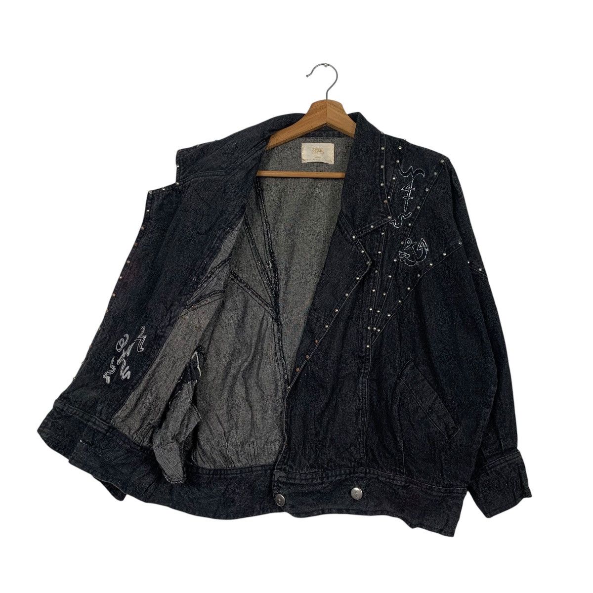 Japanese Brand Nice Design Japanese Brand Spica Gothic Denim Jacket Size M / US 6-8 / IT 42-44 - 9 Thumbnail