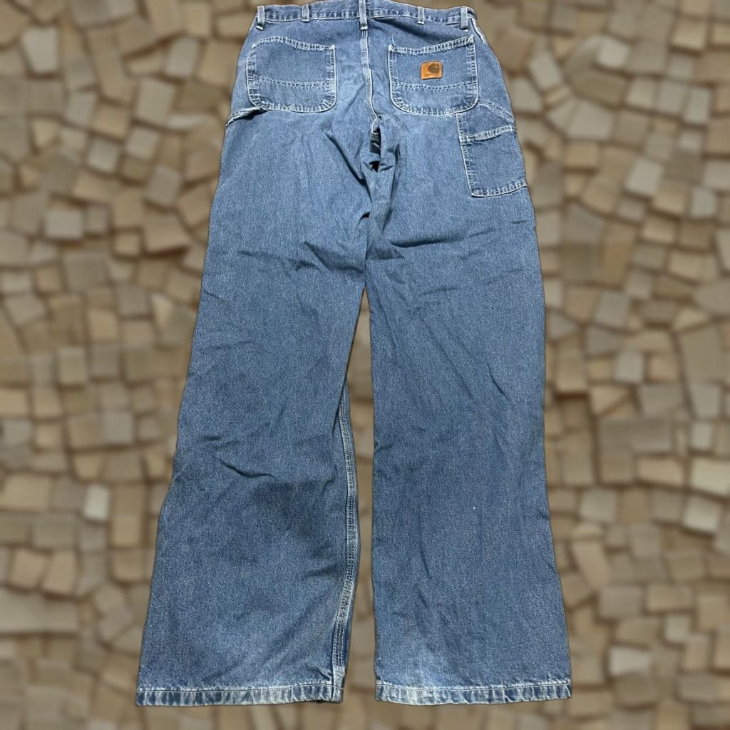 Carhartt Carhartt Jeans, Men’s Size 38x36, Blue, Denim, Straight Leg, 5-Pockets, Regular, 36 Inseam, 38x36, Classic, Jeans, Pockets, Carhartt, Blue Jeans Size US 38 / EU 54 - 1 Thumbnail