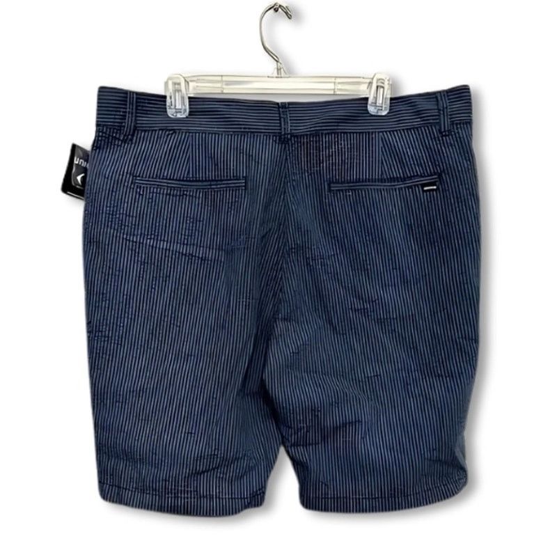 Other Union Striped Chino Short Belt Loop Blue/Black Men's 36 NWT Size US 36 / EU 52 - 4 Thumbnail