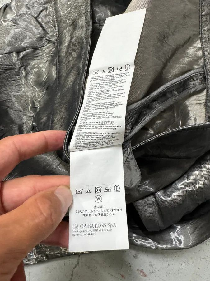 Designer × Emporio Armani × Vintage AW2019 Emporio Armani Metallic Black Buttoned Jacket Size US M / EU 48-50 / 2 - 5 Thumbnail