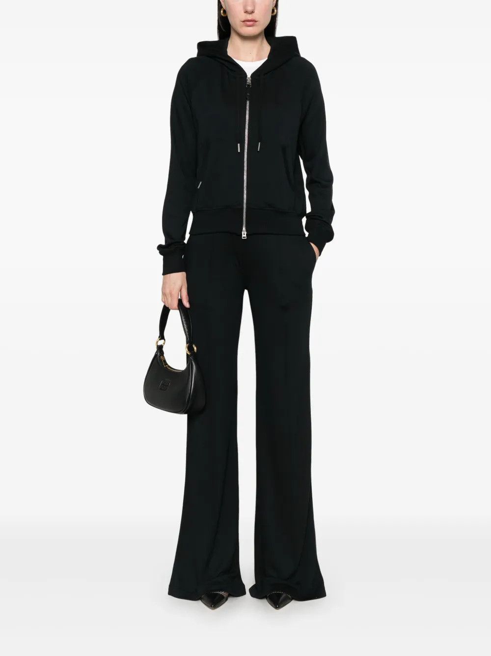 Tom Ford o1y0226 Hooded Sweater With Zip in Black Size S / US 4 / IT 40 - 5 Thumbnail