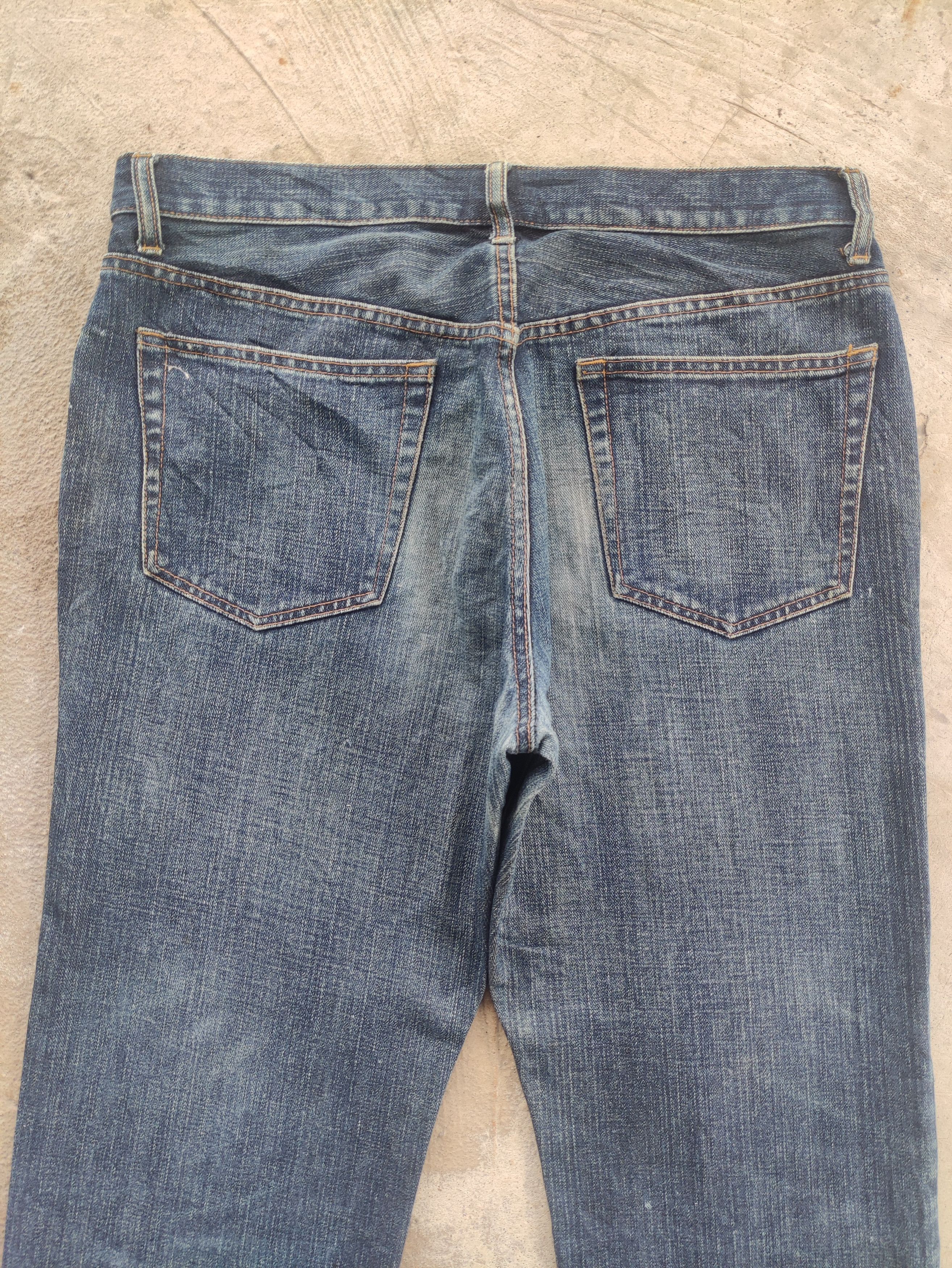 Japanese Brand Vintage Top Valu Jean Distressed Faded Denim Pants Size US 35 - 10 Thumbnail