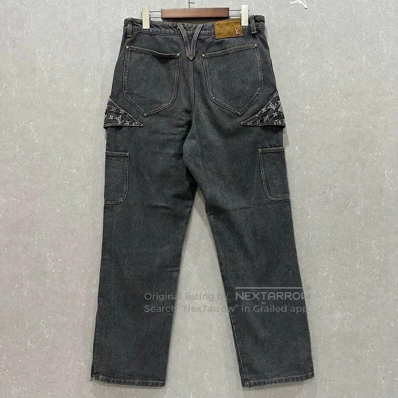Louis Vuitton Louis Vuitton Three Logo Denim Jeans. Size US 31 - 2 Thumbnail