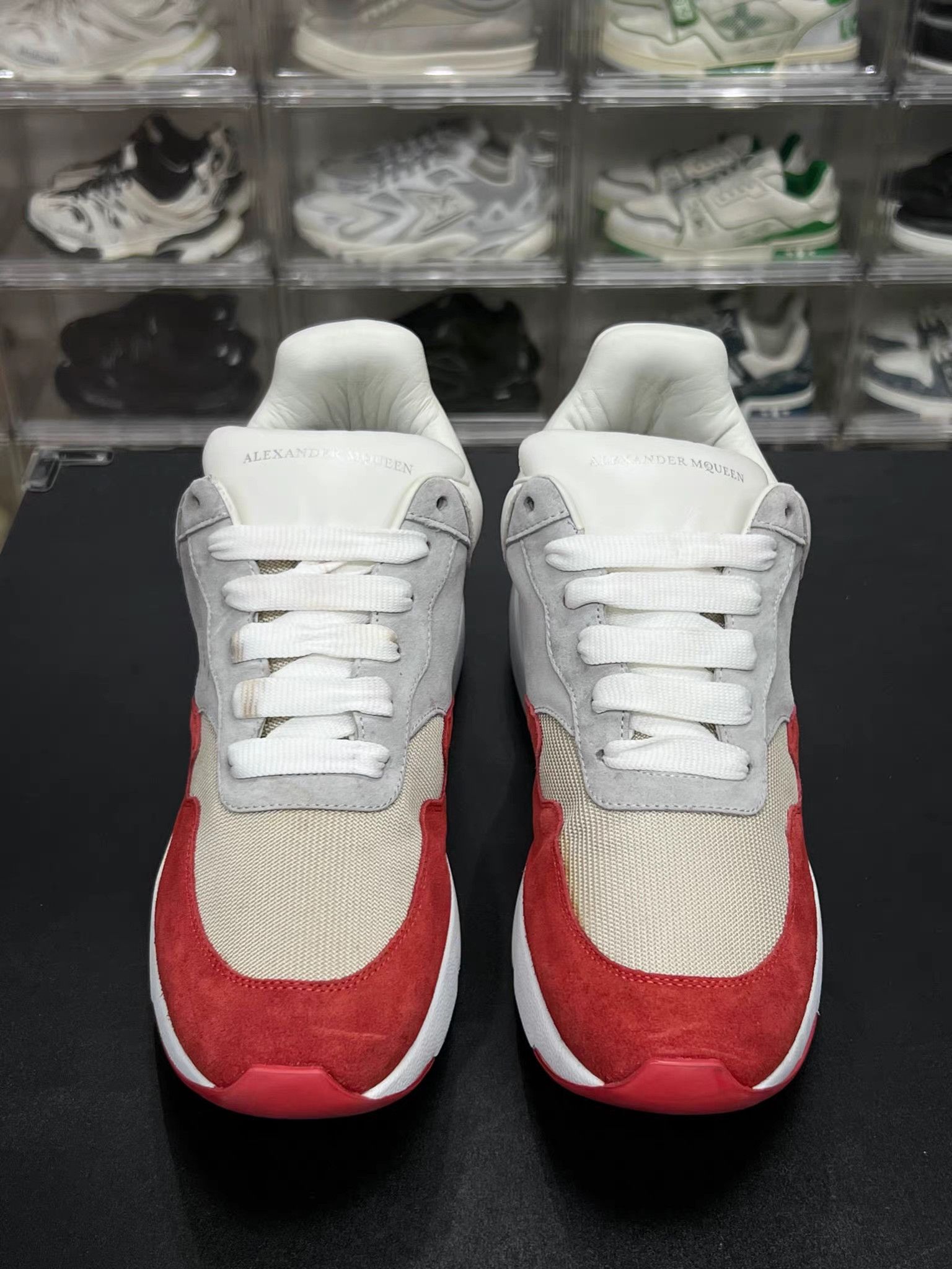 Alexander McQueen MCQ Alexander McQueen Sprint Runner White/Red Sneakers K15 Size US 9 / EU 42 - 2 Thumbnail