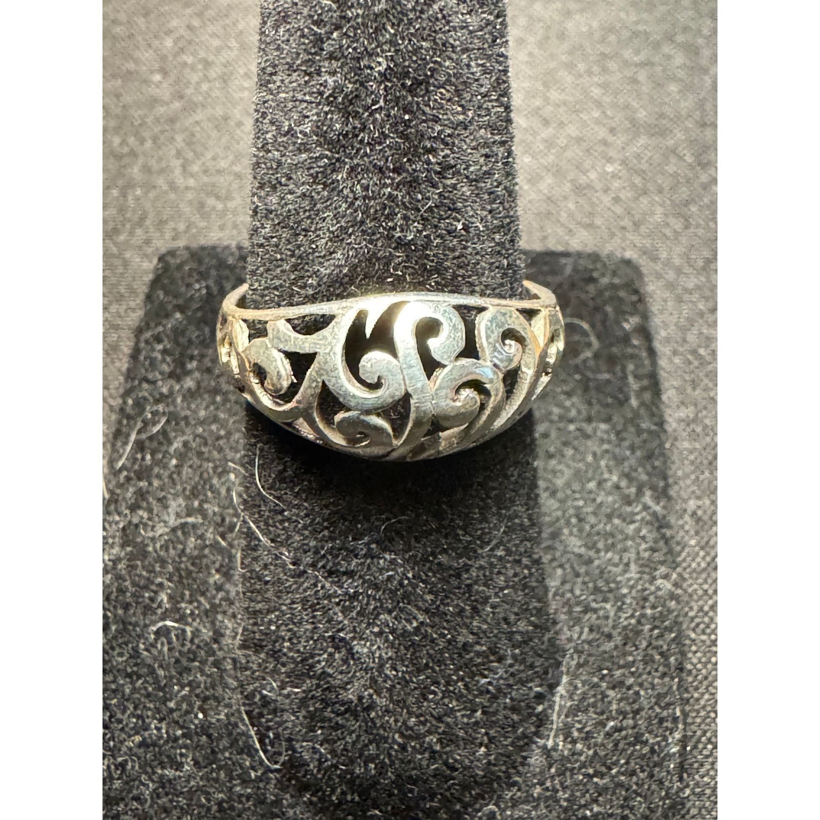 Other 925 Sterling Silver Open Scroll Size 7 Ring Size ONE SIZE - 2 Thumbnail