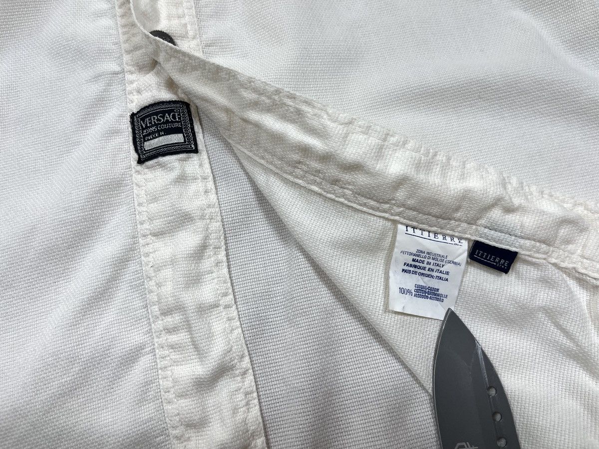 Versace Jeans Couture Vintage Versace Jeans Couture Button Shirt Pocket White 90s Size US L / EU 52-54 / 3 - 4 Thumbnail