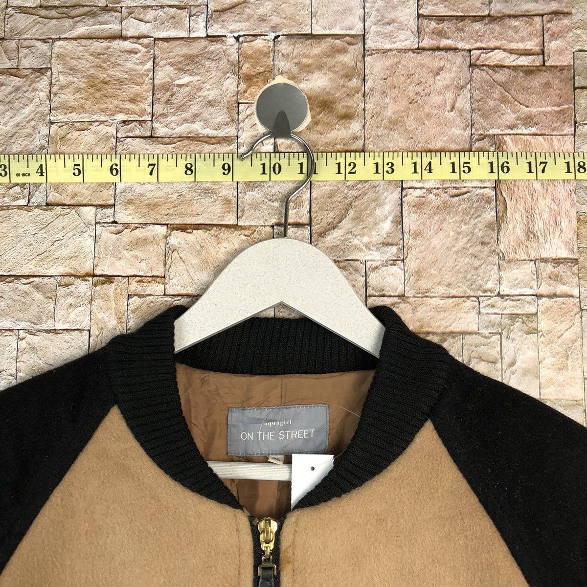 Japanese Brand Aquagirl On The Street Brown Bombers Jacket #A1112 Size XS / US 0-2 / IT 36-38 - 4 Thumbnail