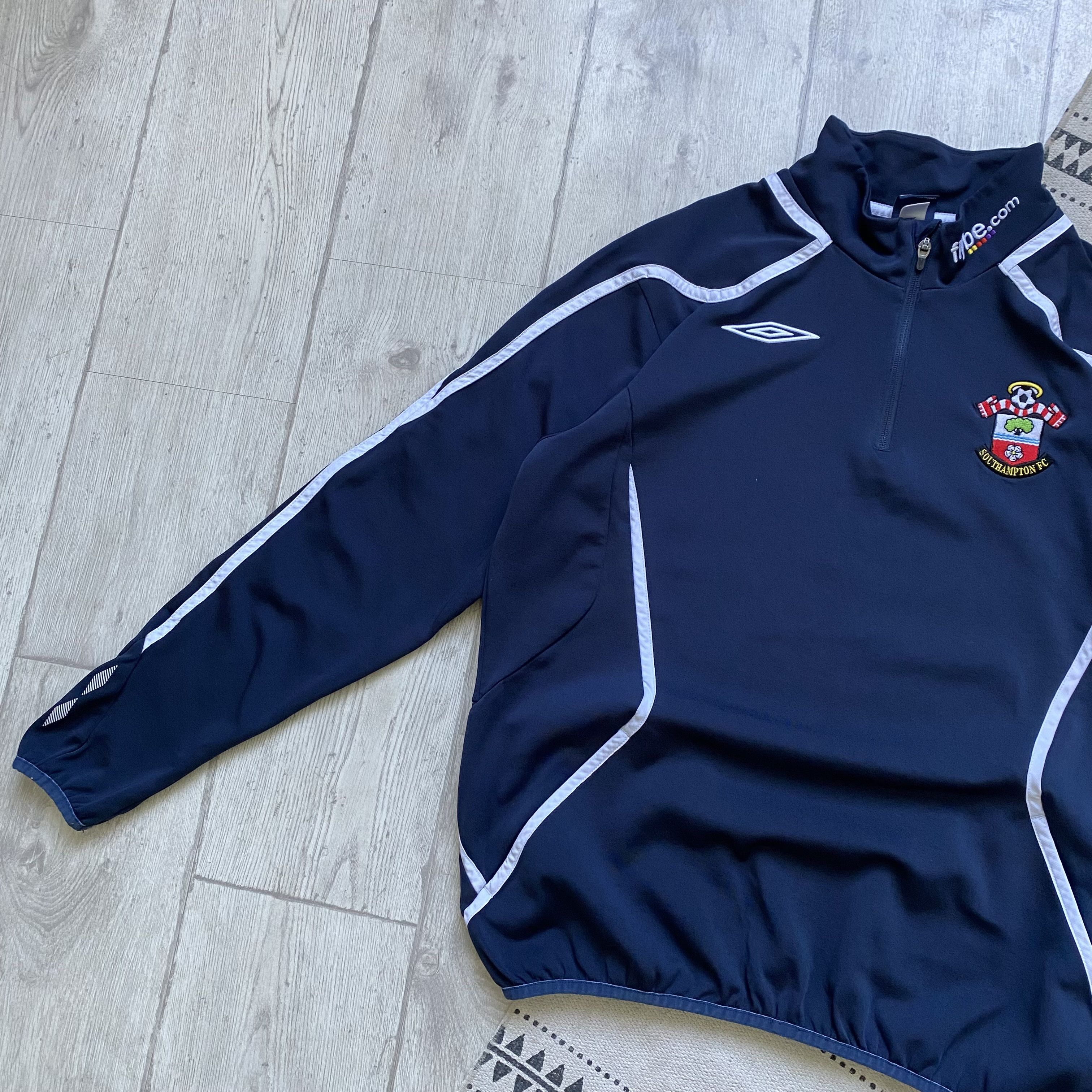 Umbro ⚽️ Vintage Umbro Southampton Jersey Sweatshirt Zip Blockore Size US L / EU 52-54 / 3 - 7 Thumbnail