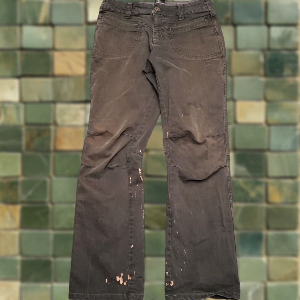 Vintage Kuhl Pants Women 6 Performance Fade Charcoal Wash Patina Dye Articulated Outdoor Chino Pockets Logo Casual Nature 31in Inseam Womens Size 28" / US 6 / IT 42 - 1 Thumbnail