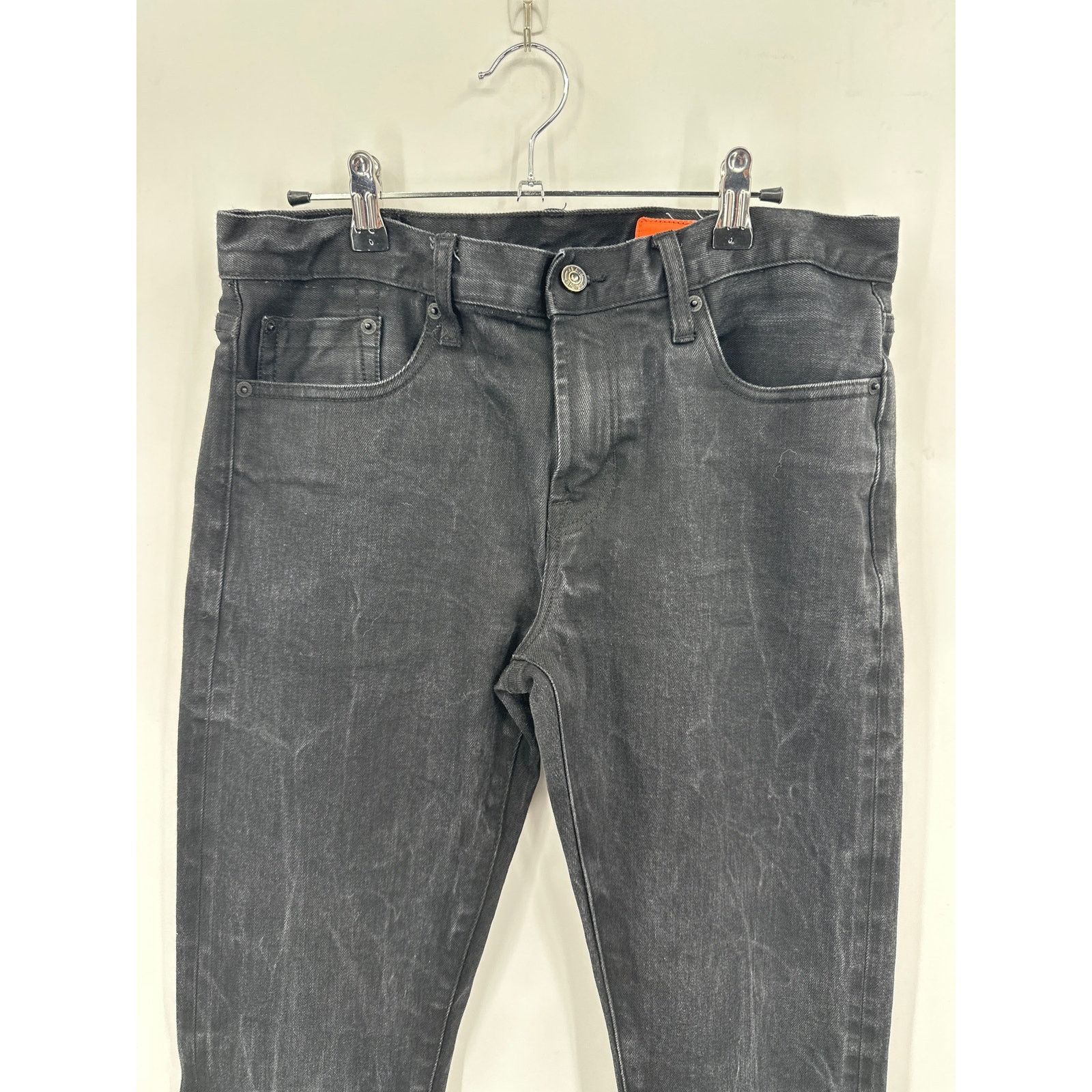 Jean Shop Jean Shop Jim Stretch Selvedge Jeans in Raw Black Size 33 Size US 33 - 4 Thumbnail