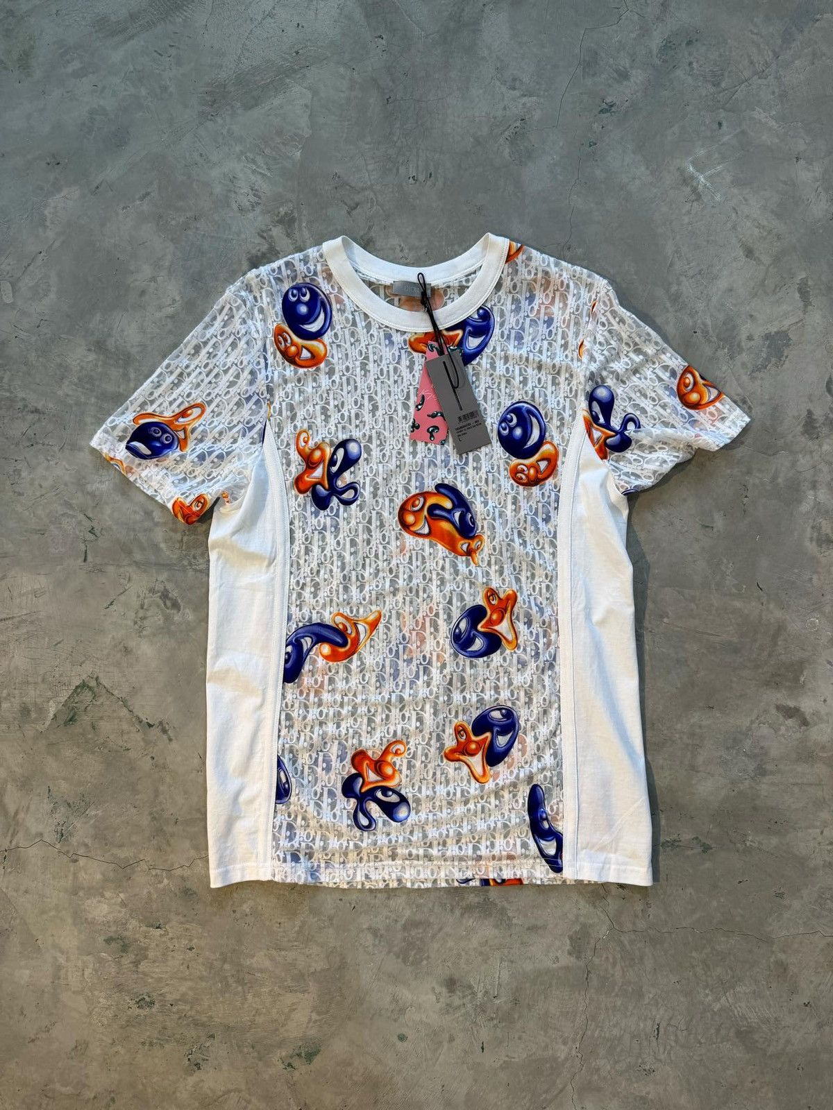 Dior Dior x Kenny Scharf See Thru Monogram tee Size US L / EU 52-54 / 3 - 1 Thumbnail