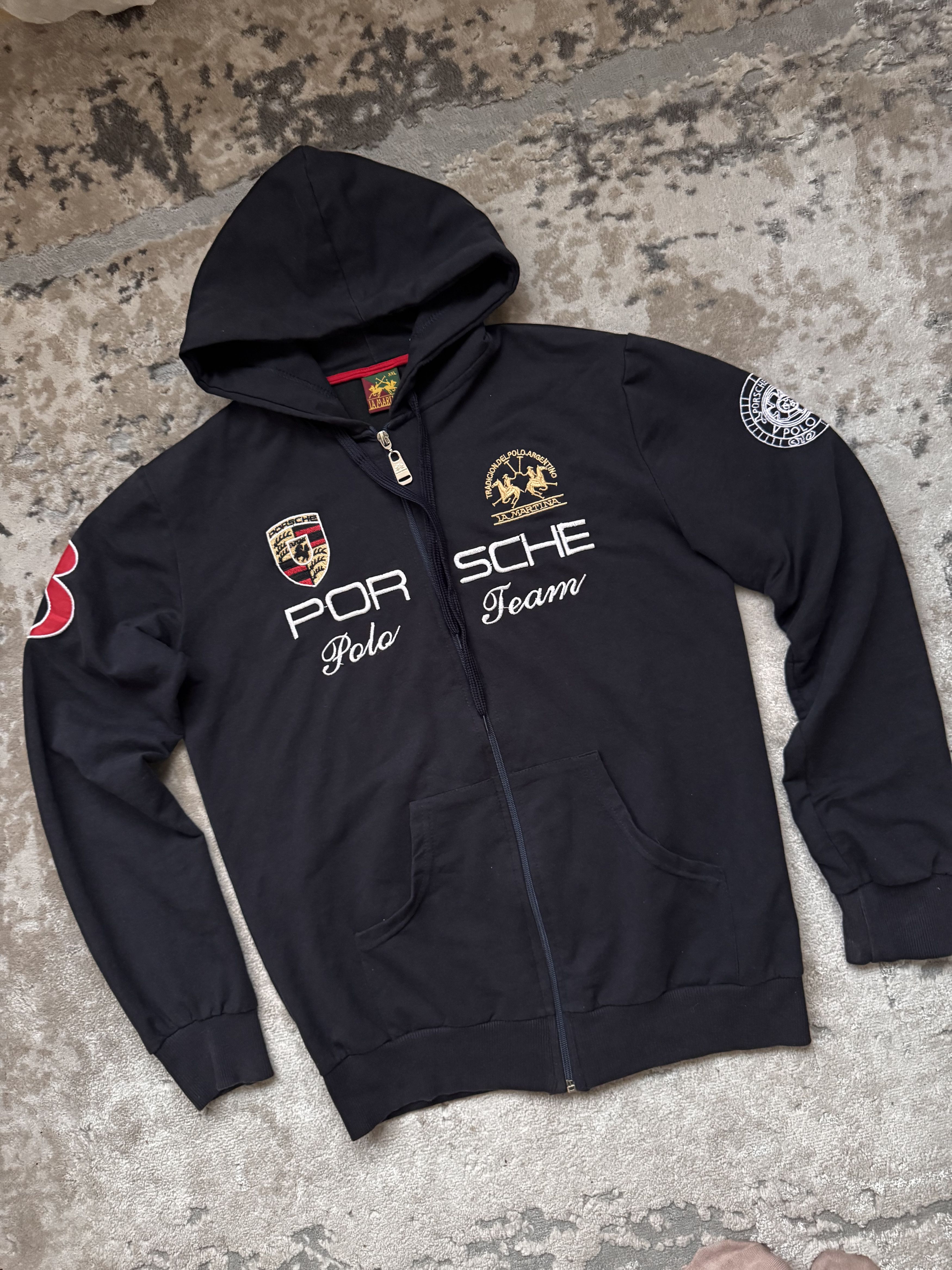 Porsche Design Vintage La Martina Porsche Cup Racing Zip Hoodie Size US M / EU 48-50 / 2 - 3 Thumbnail