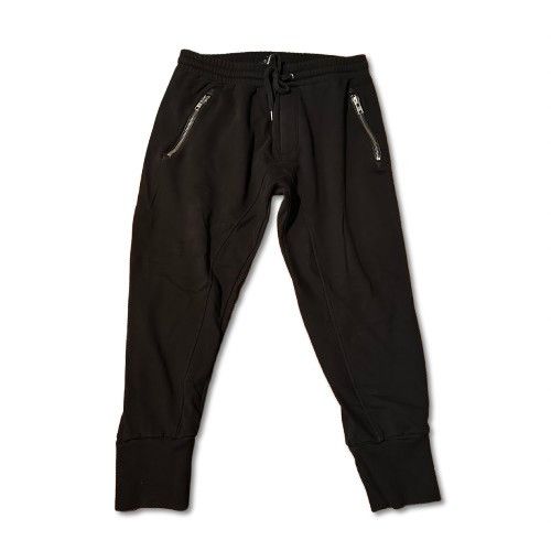 Designer × The Kooples the Kooples Cropped Jogger Black Leather Trim Size US 30 / EU 46 - 1 Thumbnail