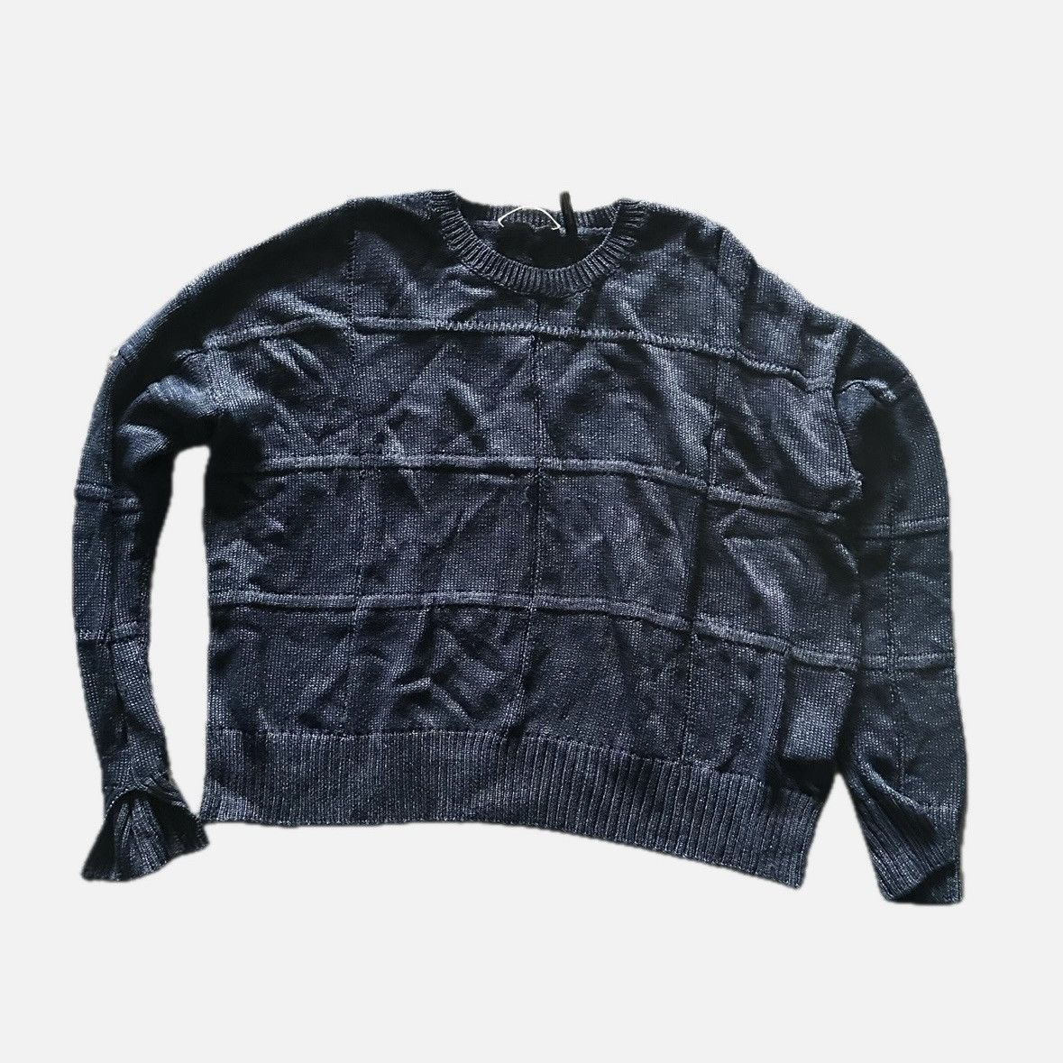 Helmut Lang helmut lang cropped paneled knit sweater Size US S / EU 44-46 / 1 - 2 Thumbnail