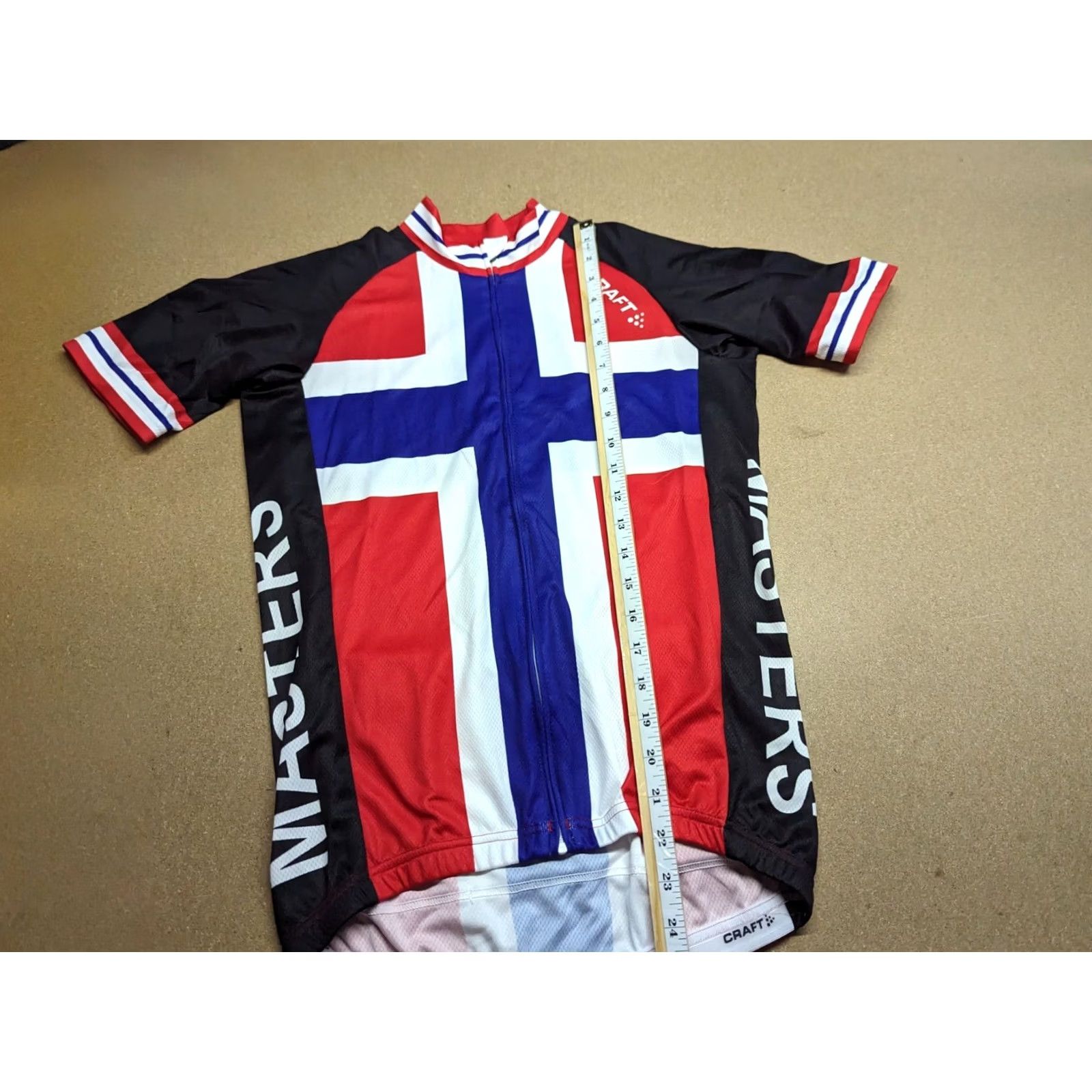 Vintage CRAFT Norway Cycling Federation Jersey Mens S Norge Short Sleeve Masters N.C.F Size US S / EU 44-46 / 1 - 3 Thumbnail
