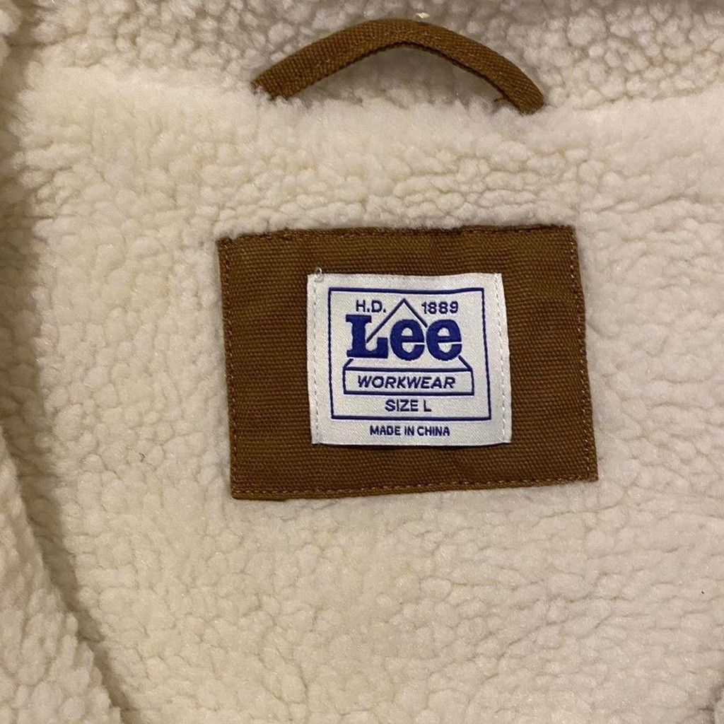 Lee Lees tan vest w/ Sherpa fleece inside size L Size US L / EU 52-54 / 3 - 3 Thumbnail