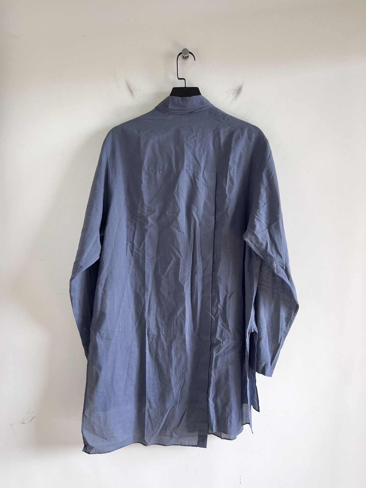 Yohji Yamamoto Yohji Yamamoto Pour Homme - DOUBLE LAYER ASYMMETRY BLOUSE Size US L / EU 52-54 / 3 - 9 Thumbnail