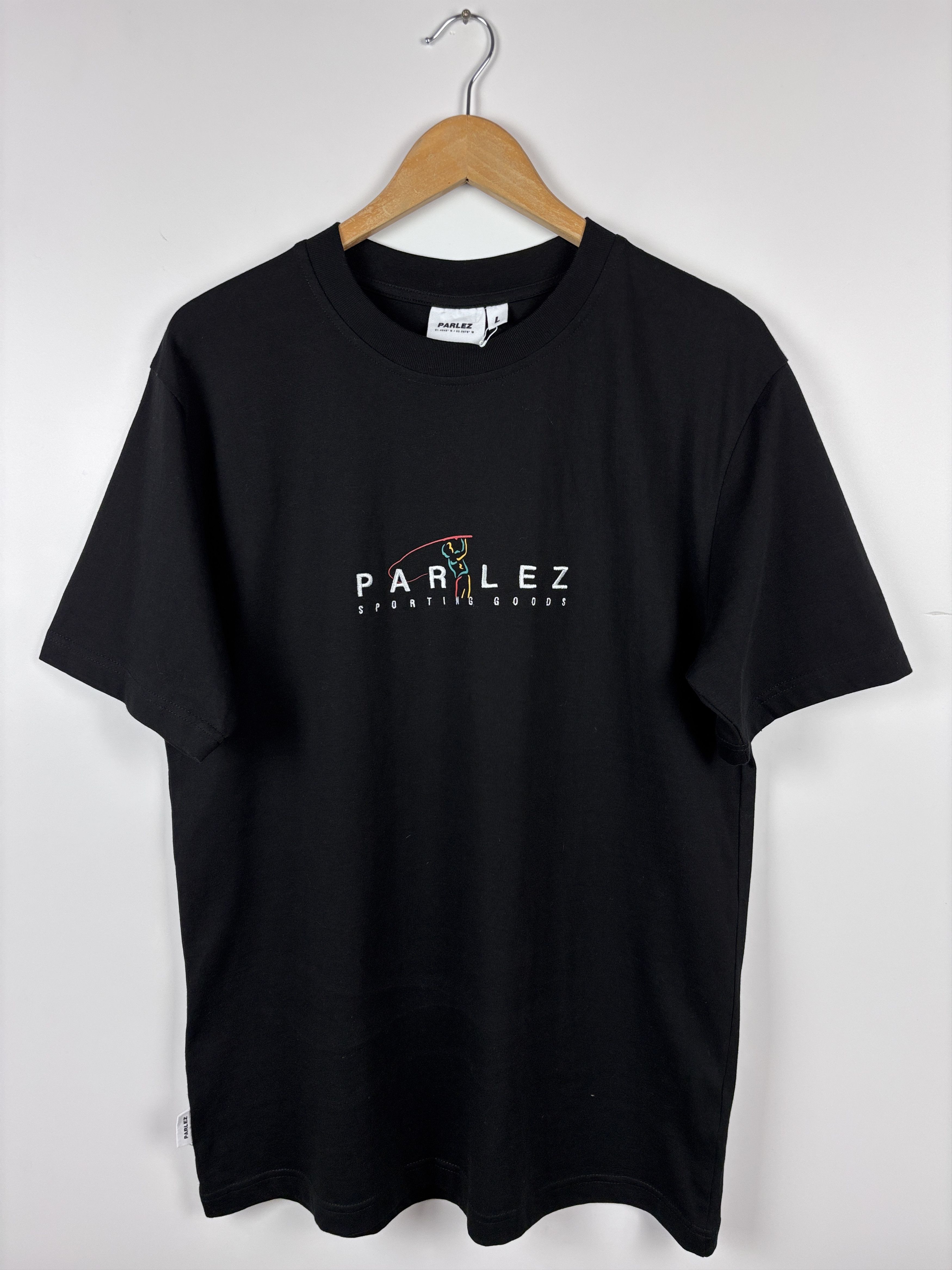 Parlez Mens Parlez Embroidered Black T-Shirt Size L Size US L / EU 52-54 / 3 - 1 Thumbnail
