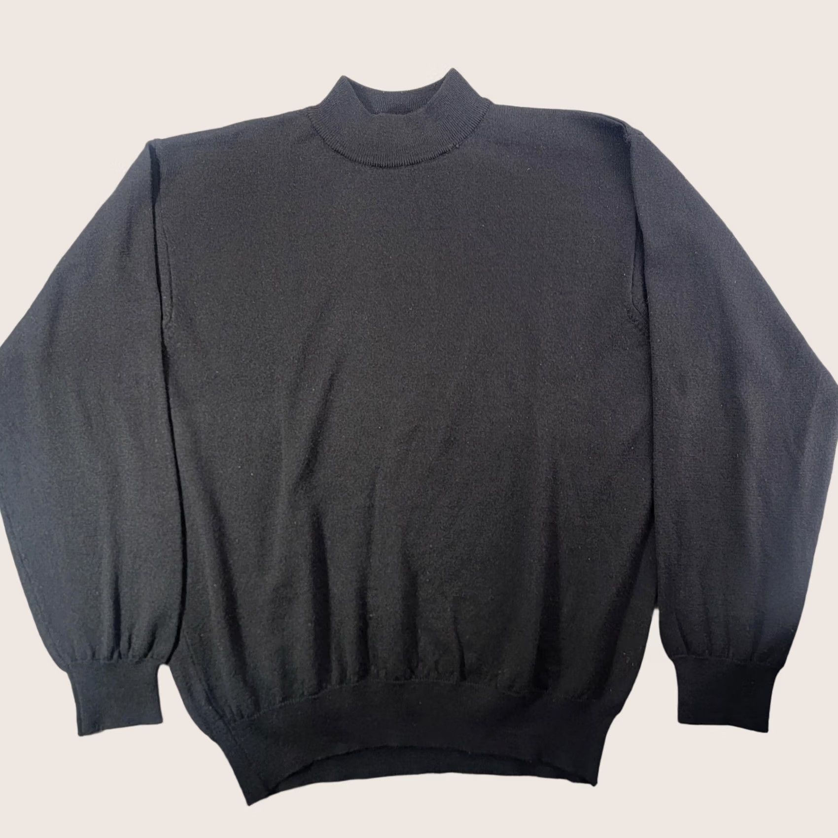 Vintage Cortina Italia Sweater Mens XL Mock Neck Merino Wool Pullover Made In Italy Size US XL / EU 56 / 4 - 1 Thumbnail