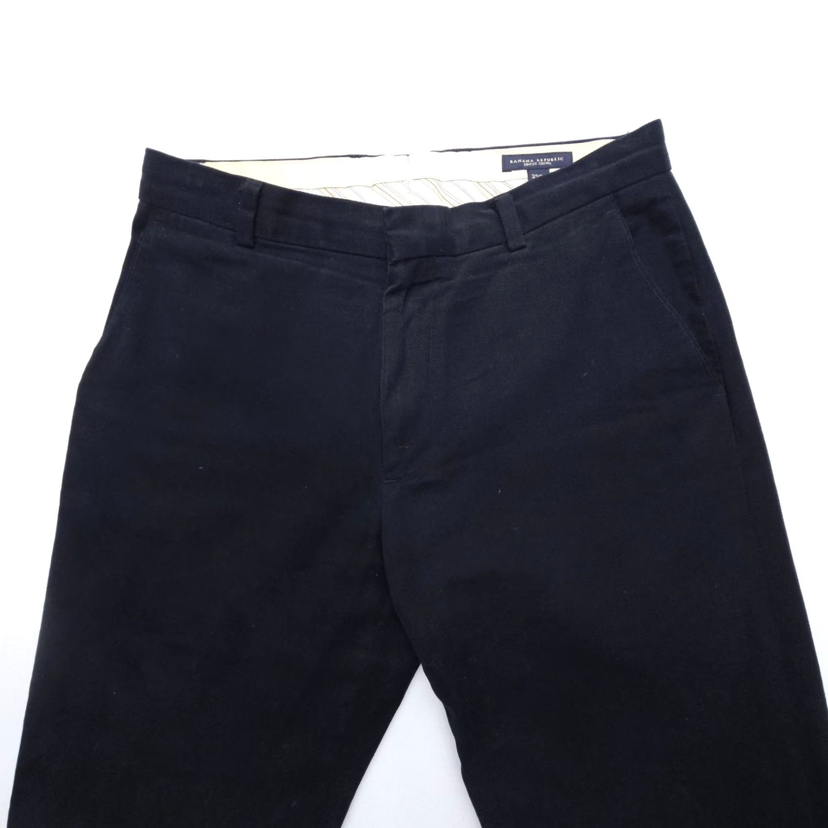 Banana Republic Banana Republic Pants Chino Mens 33x29 Black 100% Cotton Twill Regular Straight Preppy Vintage? No Size US 33 - 4 Thumbnail