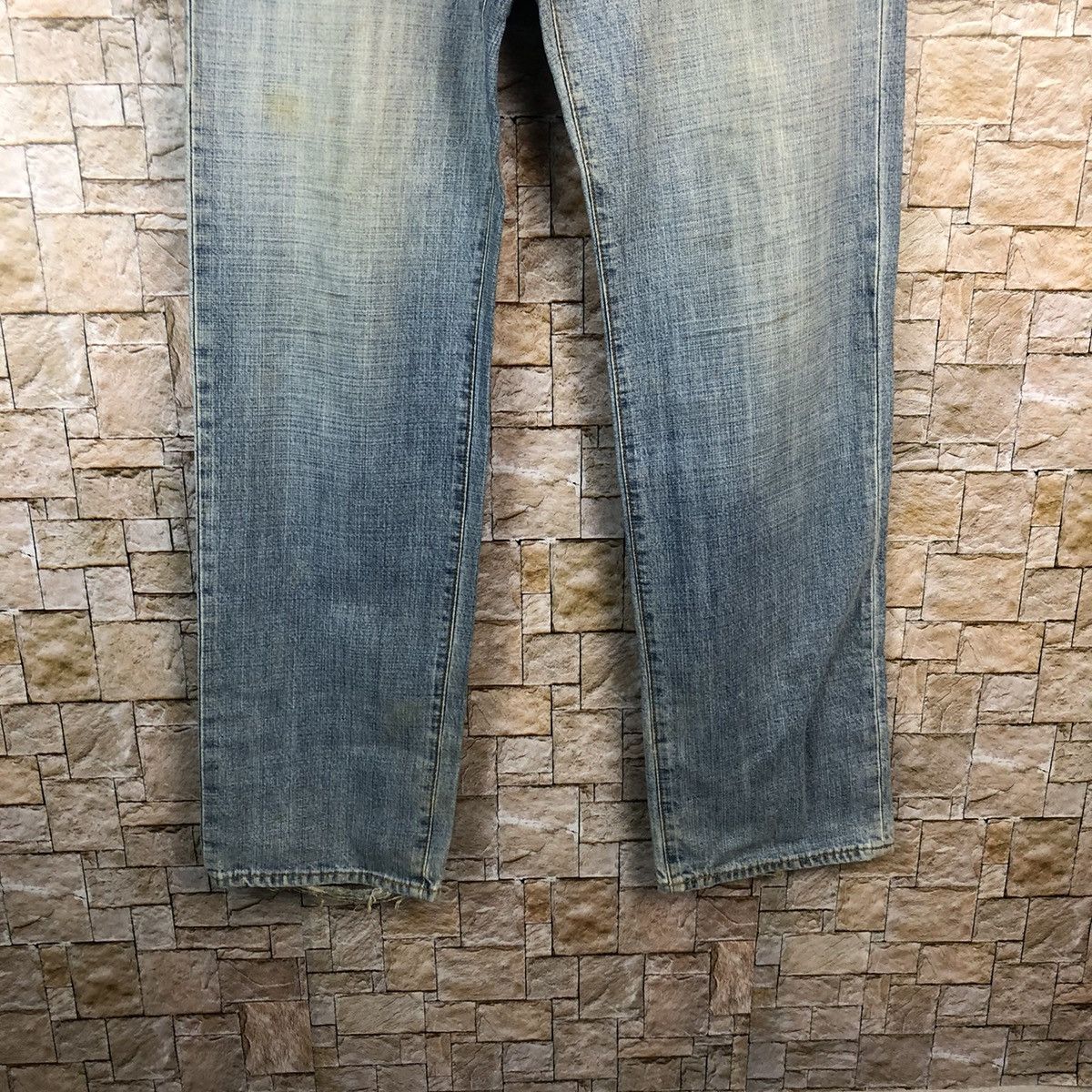 Japanese Brand Uniqlo japan vintage faded Blue Denim Pants #A955 Size US 30 / EU 46 - 7 Thumbnail