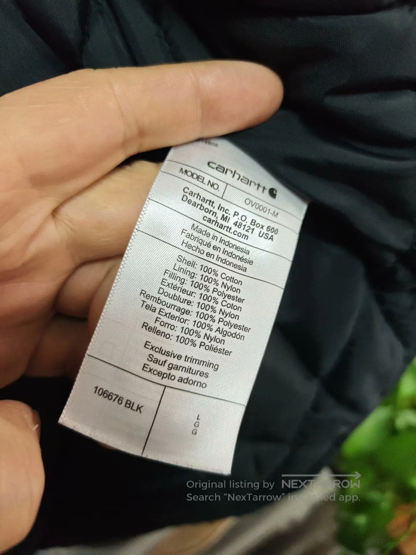 Carhartt Carhartt V01 Black Vest. Size US L / EU 52-54 / 3 - 6 Thumbnail
