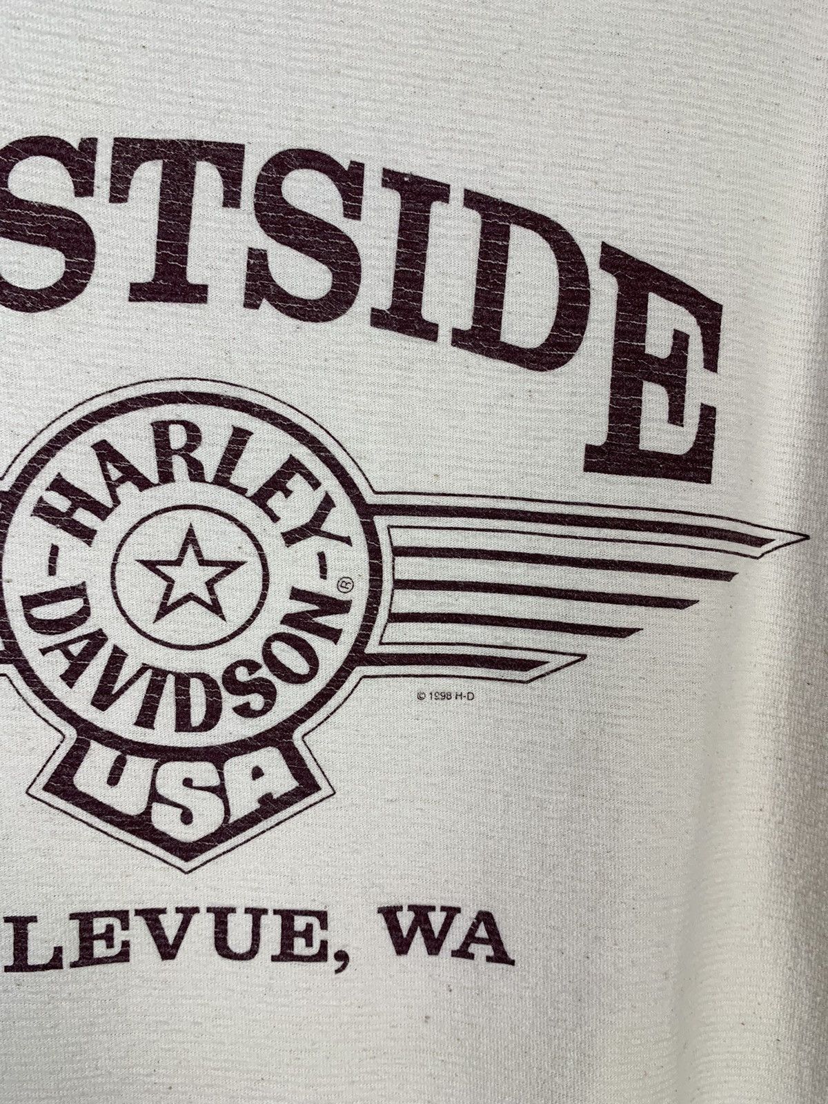 Vintage Vintage 90s Harley Davidson Eastside Made in Usa T-shirt Size US L / EU 52-54 / 3 - 23 Thumbnail