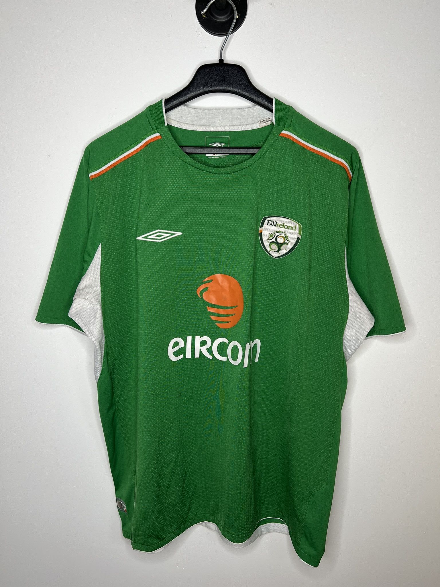Adidas REPUBLIC OF IRELAND 2004-06 HOME FOOTBAL SHIRT SOCCER JERSEY Size US XL / EU 56 / 4 - 1 Thumbnail