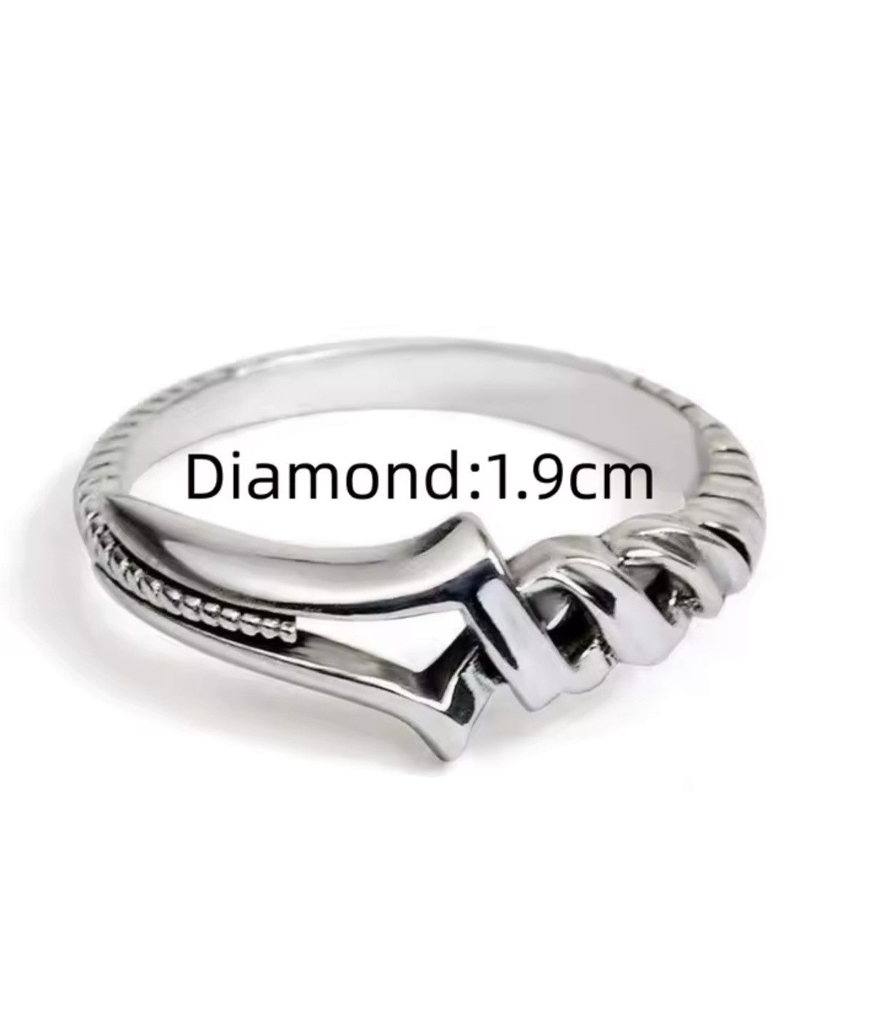 Jewelry × Vintage Spear Of Longinus Round Open Ring Size ONE SIZE - 5 Thumbnail