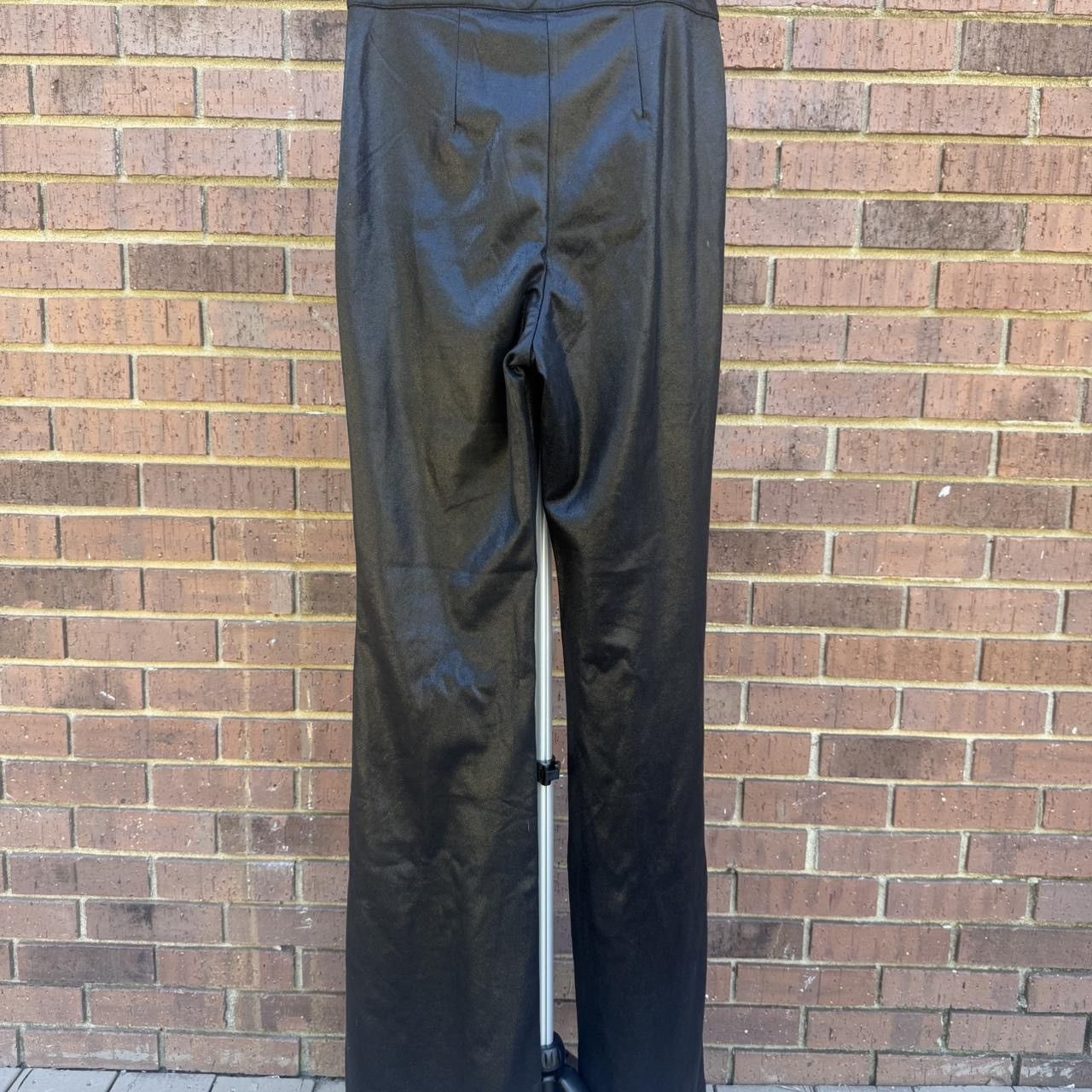 Other Flying Tomato Women’s Faux Leather Wide Leg Black Pants Size 28" / US 6 / IT 42 - 8 Thumbnail