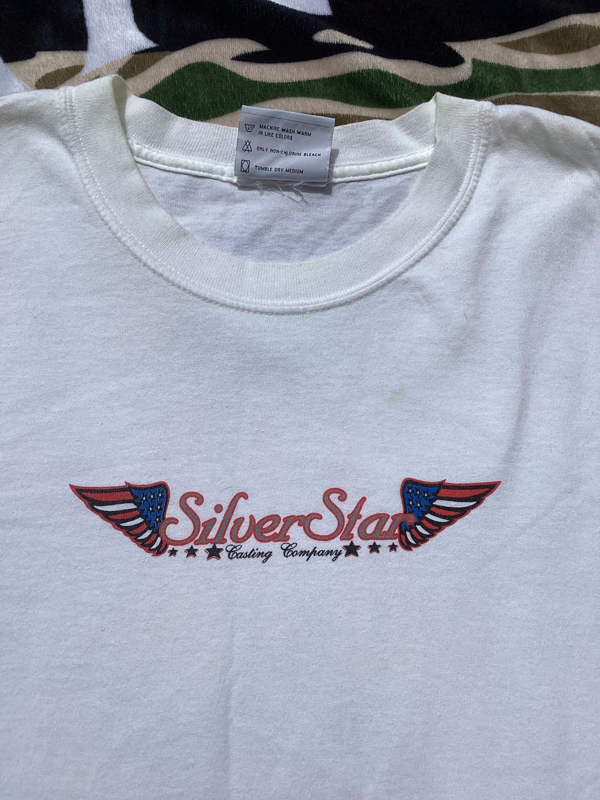 Other × Vintage Vintage 90s silver star casting company USA made XL T-shirt Size US XL / EU 56 / 4 - 2 Thumbnail